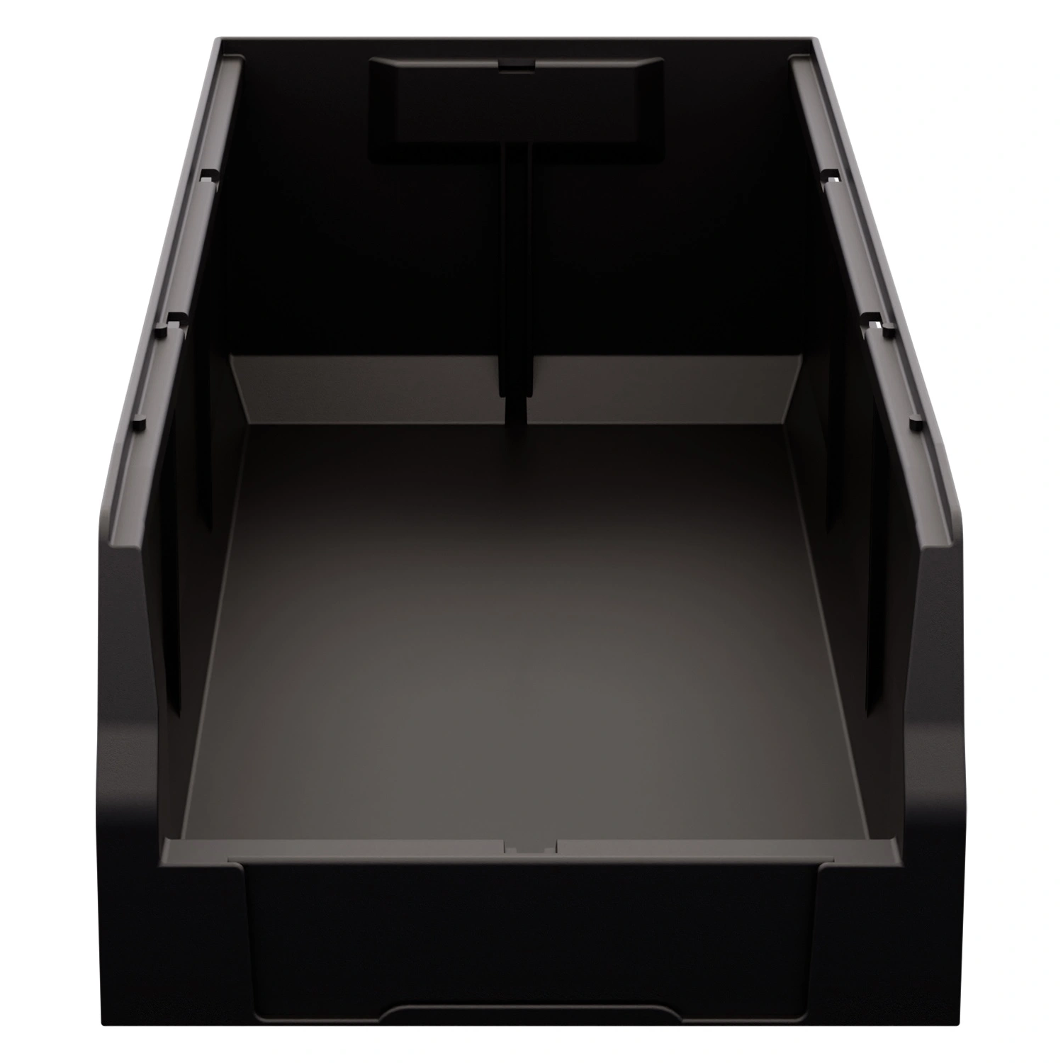 Складской лоток Logic Store 500х225х150 мм iPlast чёрный ЭКО с отверстиями для перегородок N1 (12.405.1)