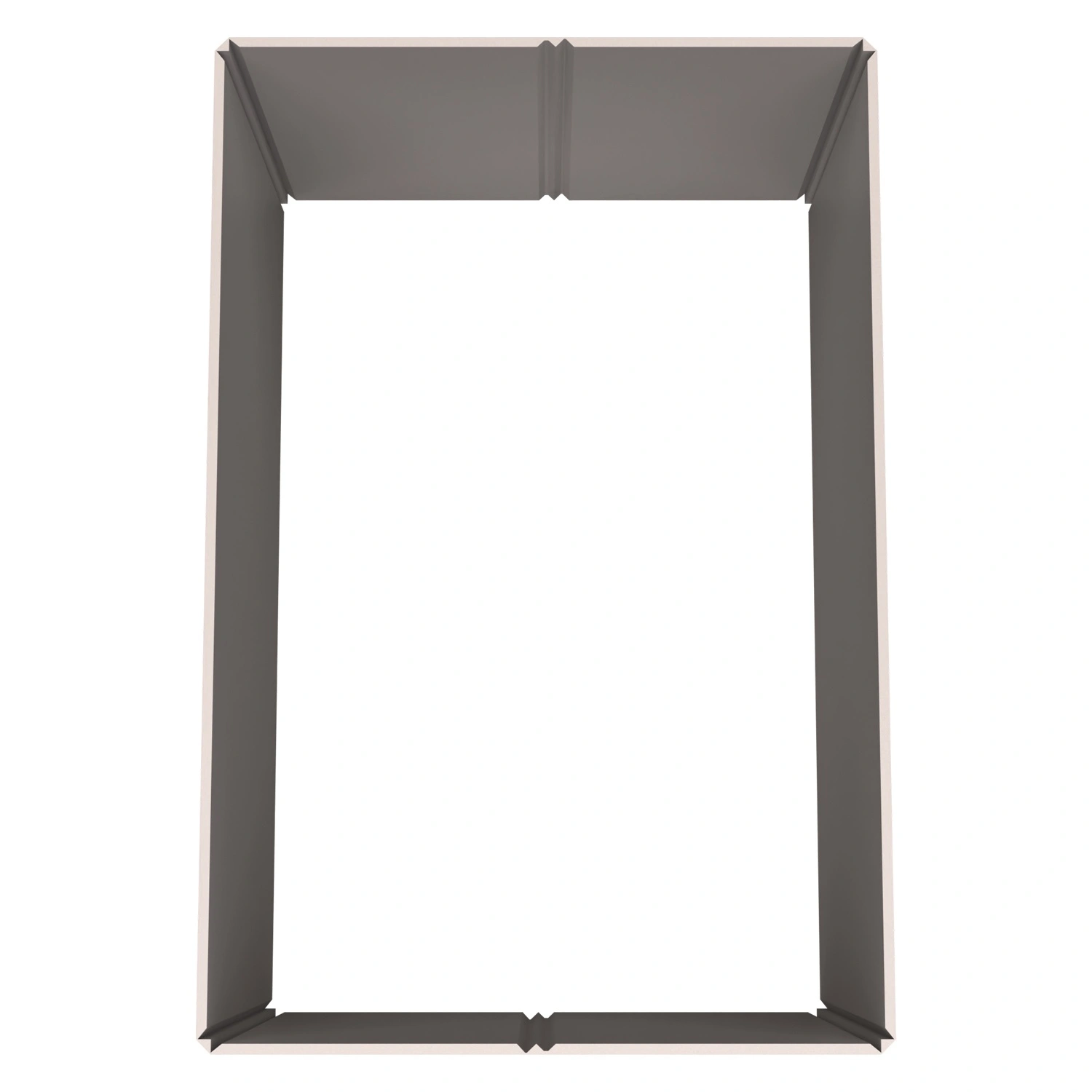 Стенка контейнера Bubble Guard 1190x790x700 мм iPlast PolyBox серая