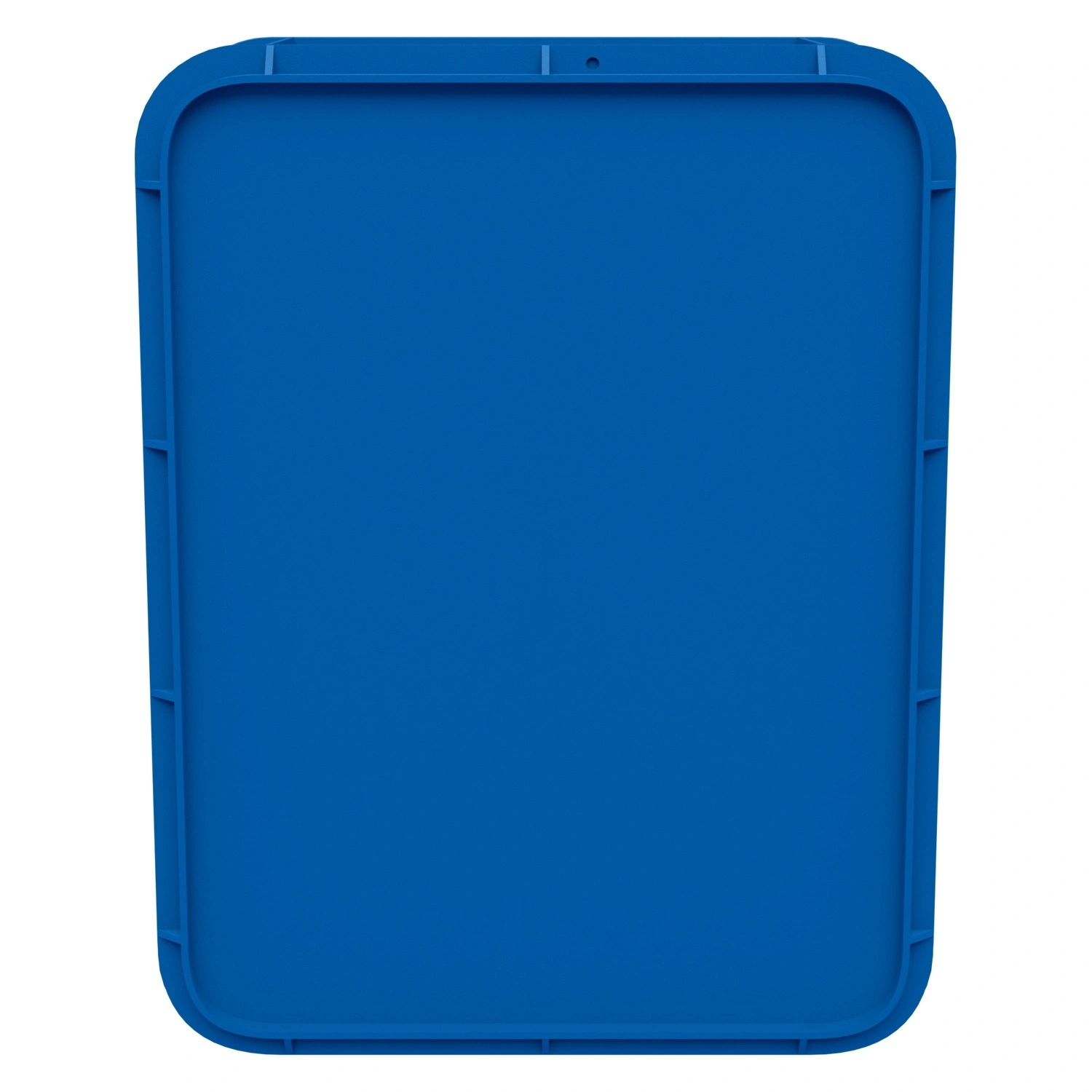 Пищевой ящик универсальный 435х335х110 мм iPlast синий ЭКО с перфорированными стенками и дном с крышкой