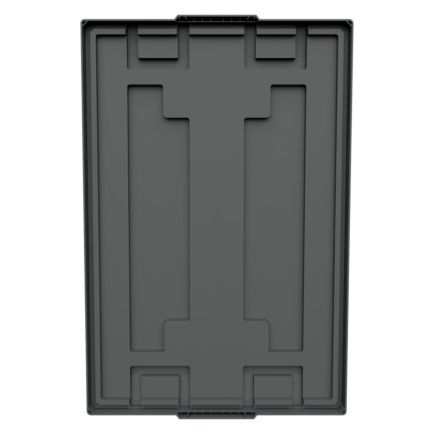 Крышка разборного контейнера Polybox 1200x800x50 мм iPlast серая