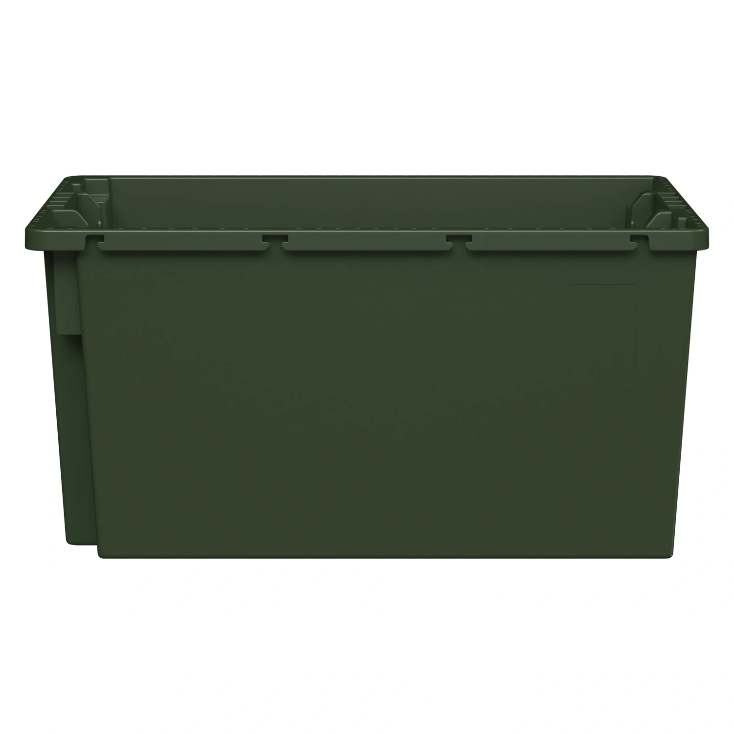 Поворотно-вкладываемый контейнер KD-6430.2 600х400х300 мм iPlast зелёный ЭКО со сплошными стенками, дном и зацепами для пакетов Поворотно-вкладываемый контейнер KD-6430.2 600х400х300 мм iPlast зелёный ЭКО со сплошными стенками, дном и зацепами для пакетов