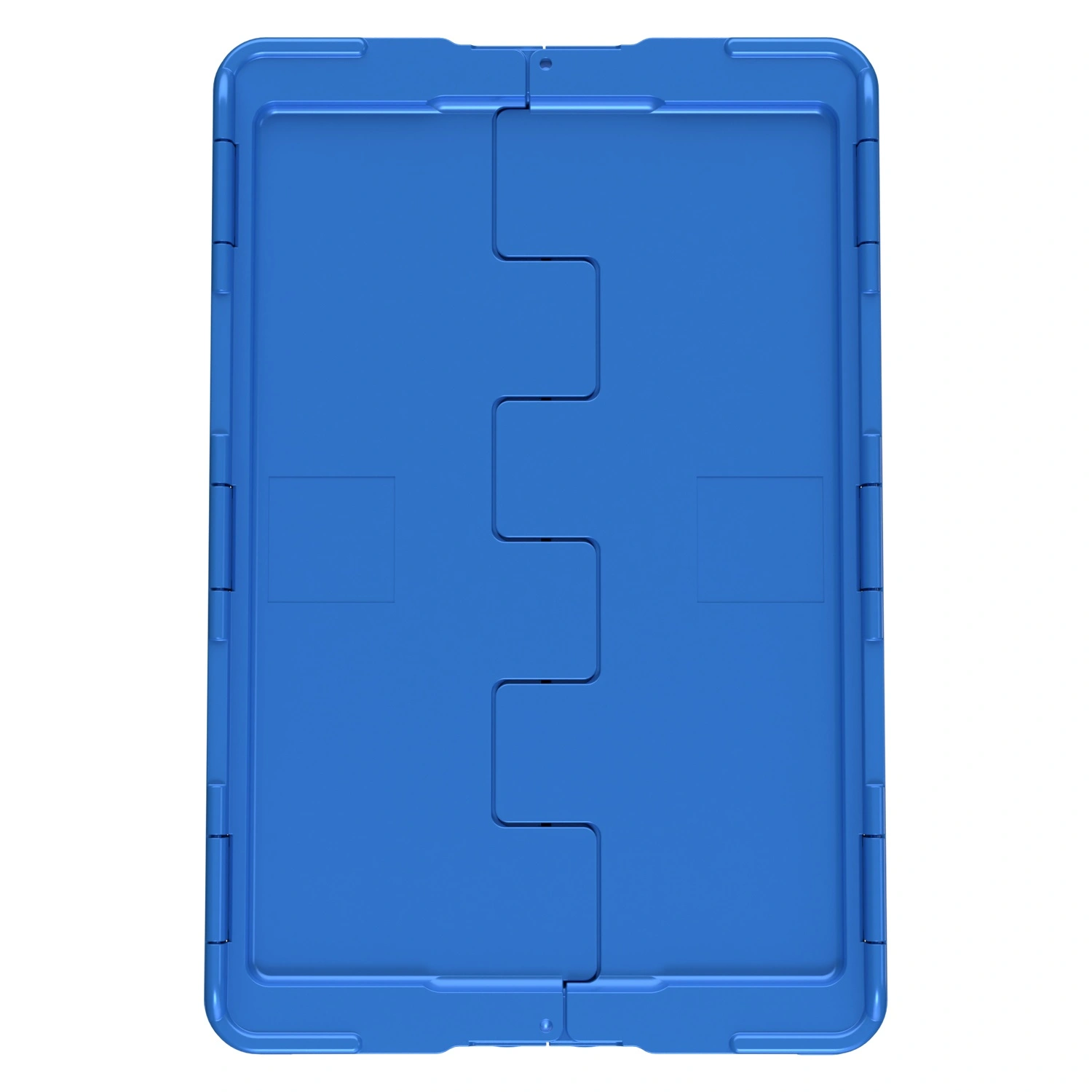 Вкладываемый контейнер INSTORE KV-6442.1 600х400х420 мм iPlast голубой со сплошным дном и распашной крышкой Вкладываемый контейнер INSTORE KV-6442.1 600х400х420 мм iPlast голубой со сплошным дном и распашной крышкой