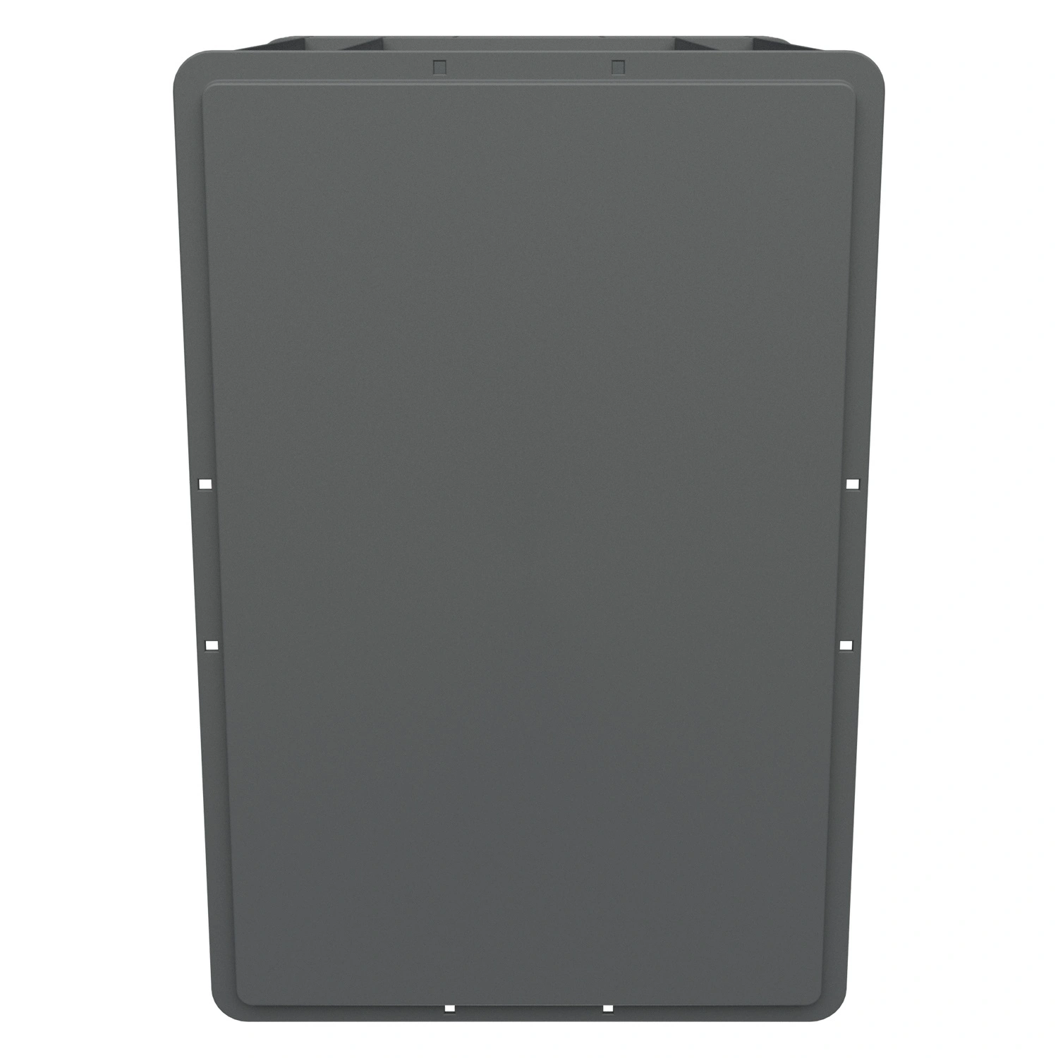 Евроконтейнер ЕС-6442.2 600х400х420 мм iPlast серый со сплошным дном и закрытыми ручками