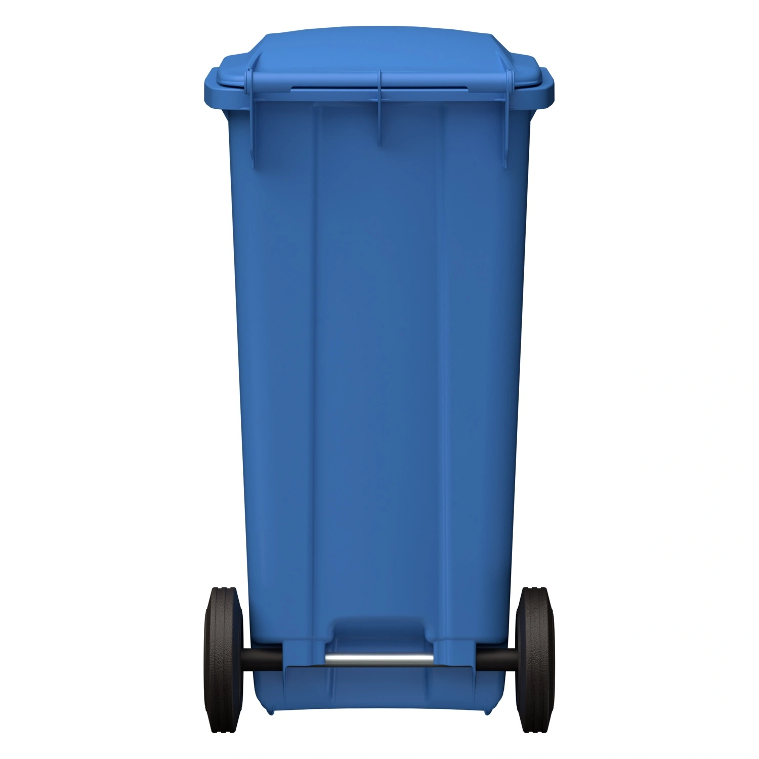 Мусорный контейнер 120 л iPlast тёмно-голубой 2-колёсный (д. 200 мм) с тёмно-голубой крышкой Мусорный контейнер 120 л iPlast тёмно-голубой 2-колёсный (д. 200 мм) с тёмно-голубой крышкой