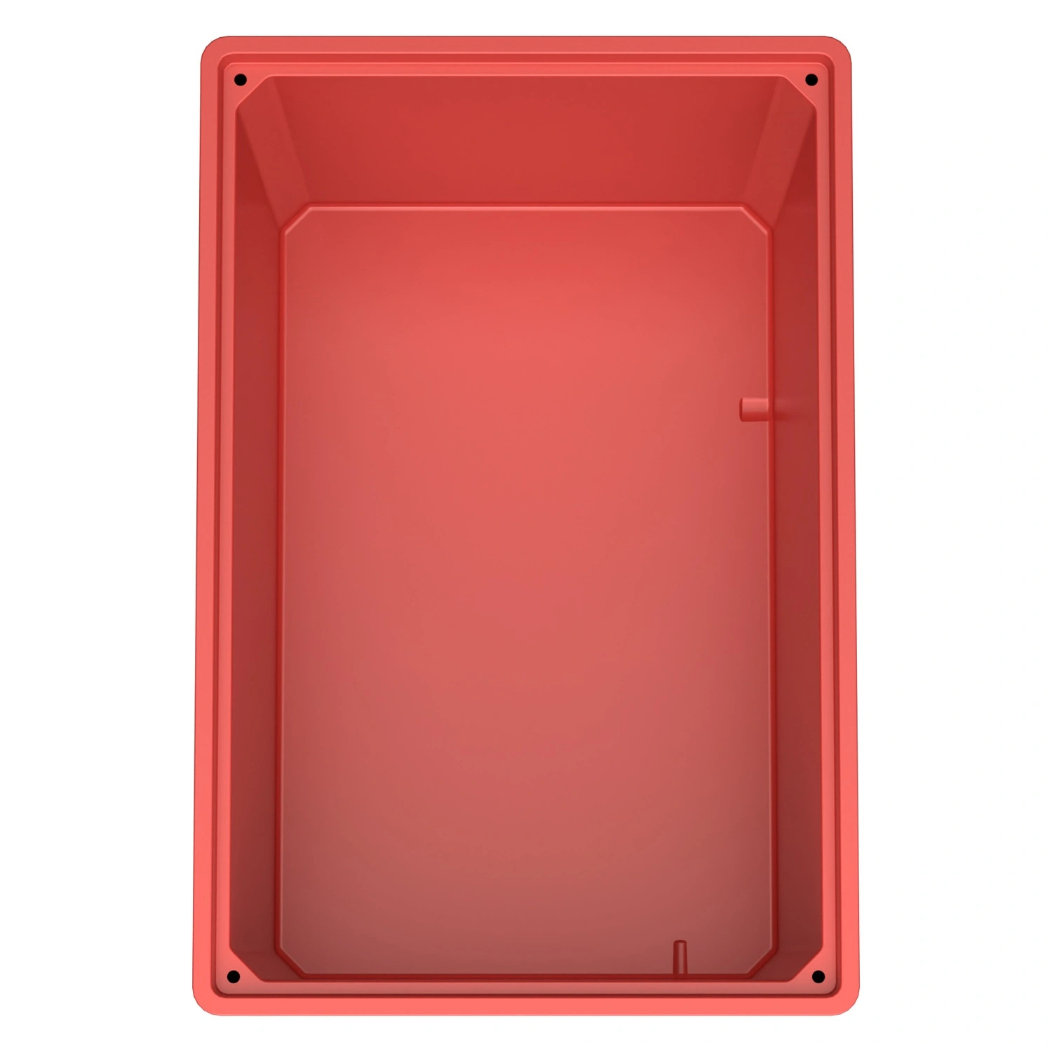 Большой контейнер 1200x800x800 мм iPlast iBOX красный со сплошными стенками и дном, на ножках Большой контейнер 1200x800x800 мм iPlast iBOX красный со сплошными стенками и дном, на ножках