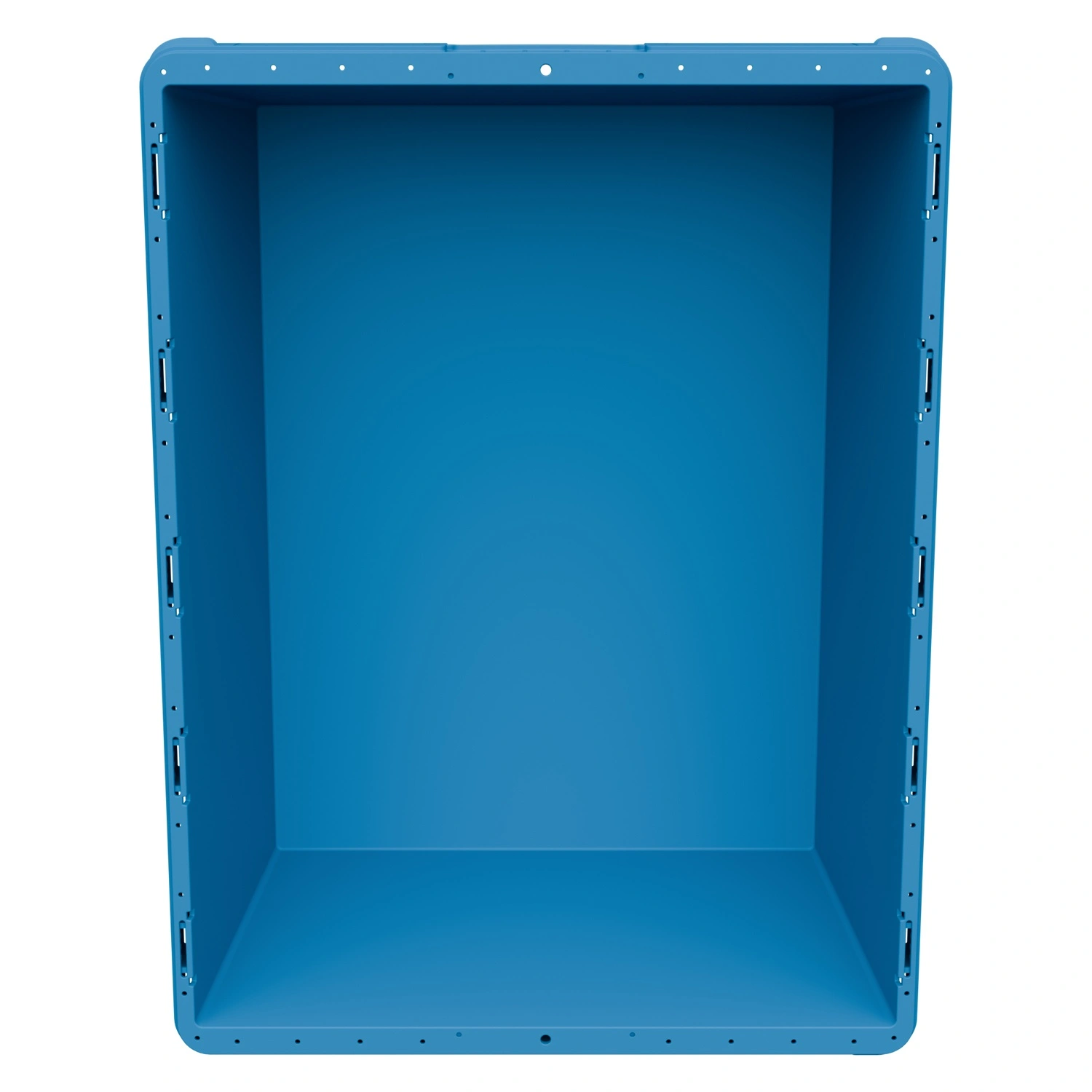 Вкладываемый контейнер INSTORE KV-8632.1 800х600х320 мм iPlast голубой со сплошным дном и штабельным упором