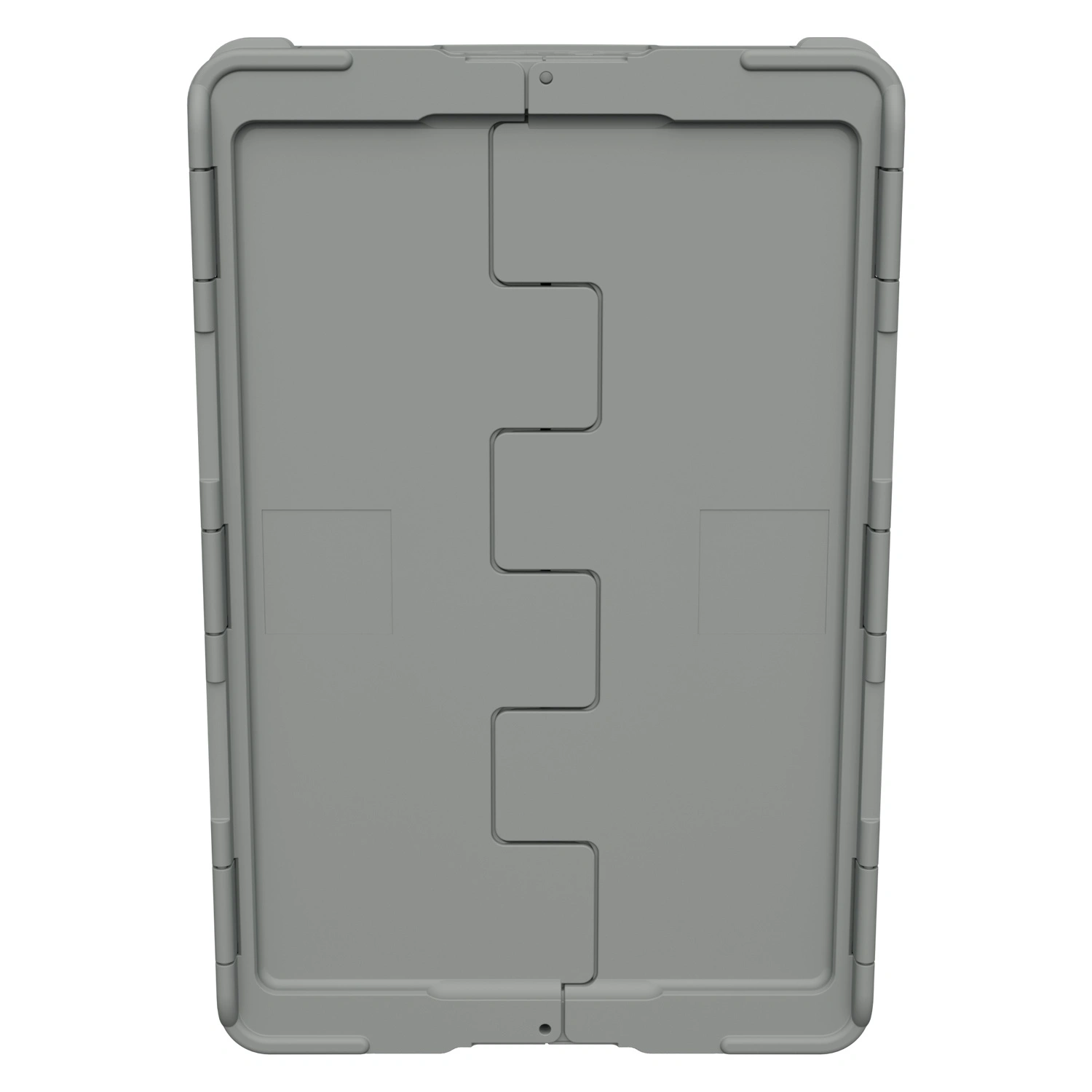 Вкладываемый контейнер INSTORE KV-6442.1 600х398х420 мм iPlast серый со сплошным дном и распашной крышкой