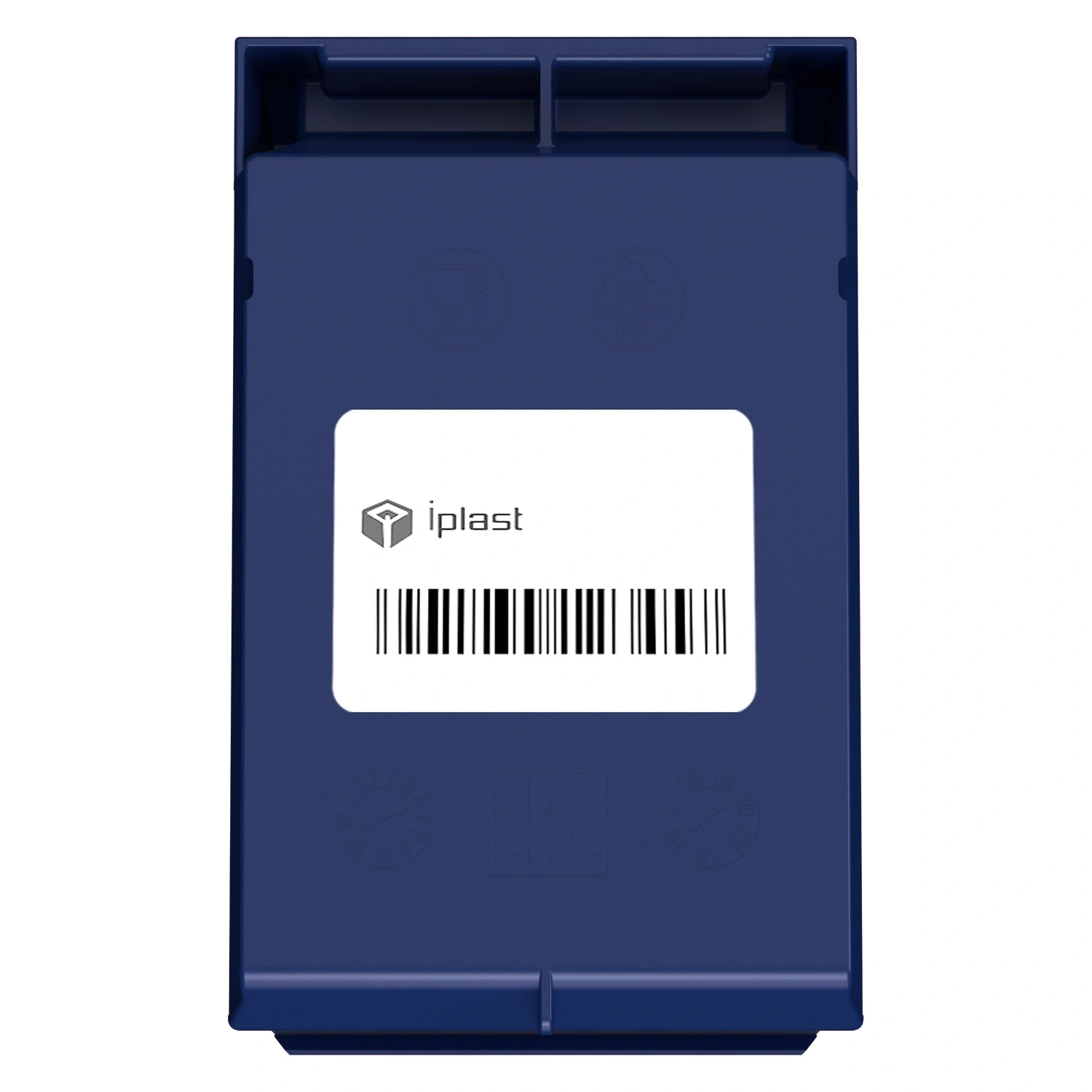 Складской лоток Logic Store 165х100х75 мм iPlast синий индиго с наклейкой 50х70 мм сбоку Складской лоток Logic Store 165х100х75 мм iPlast синий индиго с наклейкой 50х70 мм сбоку