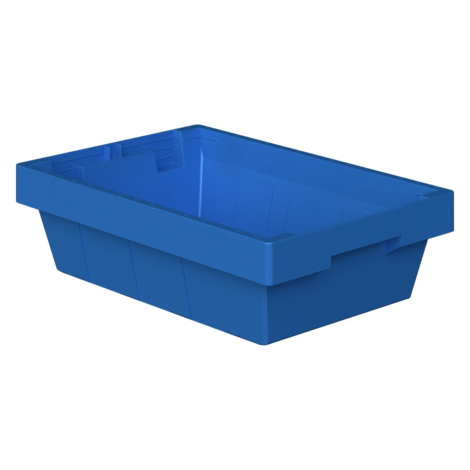 Вкладываемый контейнер INSTORE KV-5314 490x330x140 мм iPlast голубой со сплошным дном