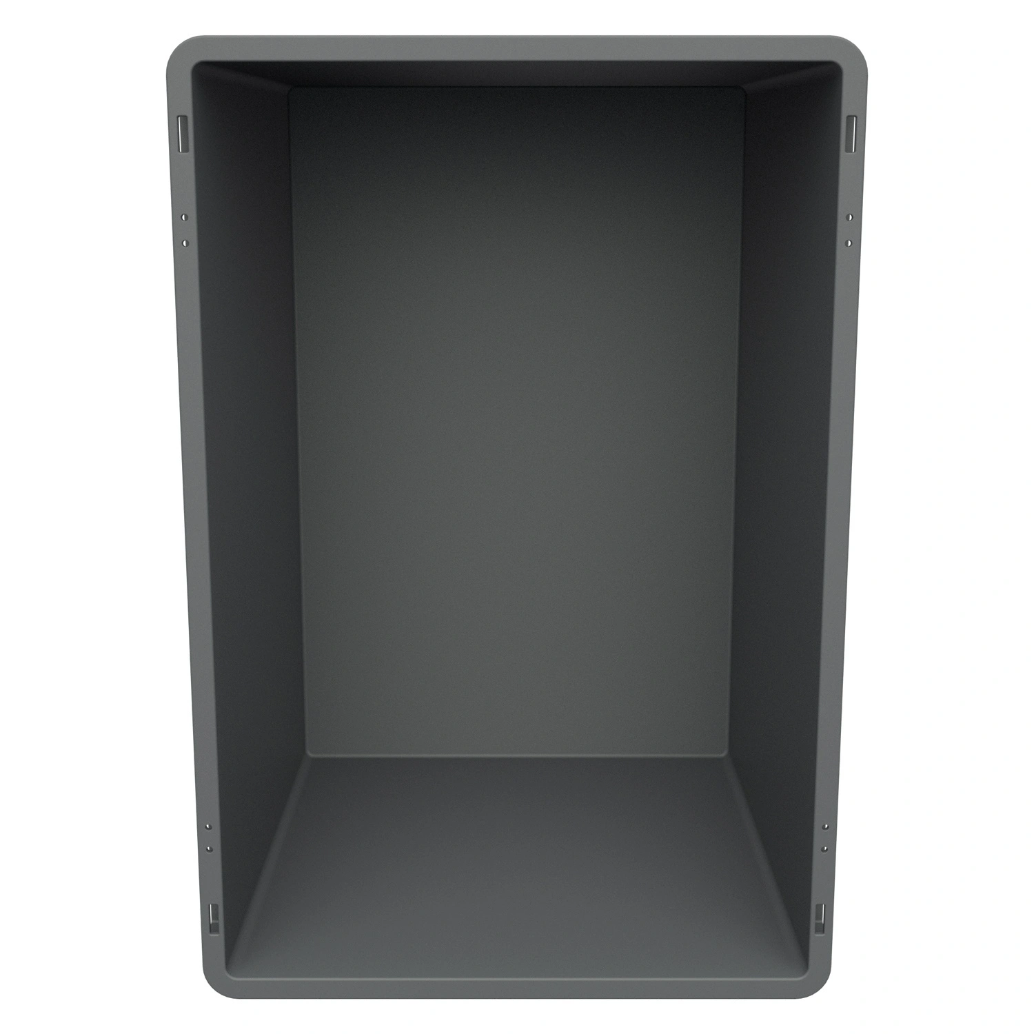 Евроконтейнер ЕС-6432.2 600х400х320 мм iPlast серый со сплошным дном и закрытыми ручками