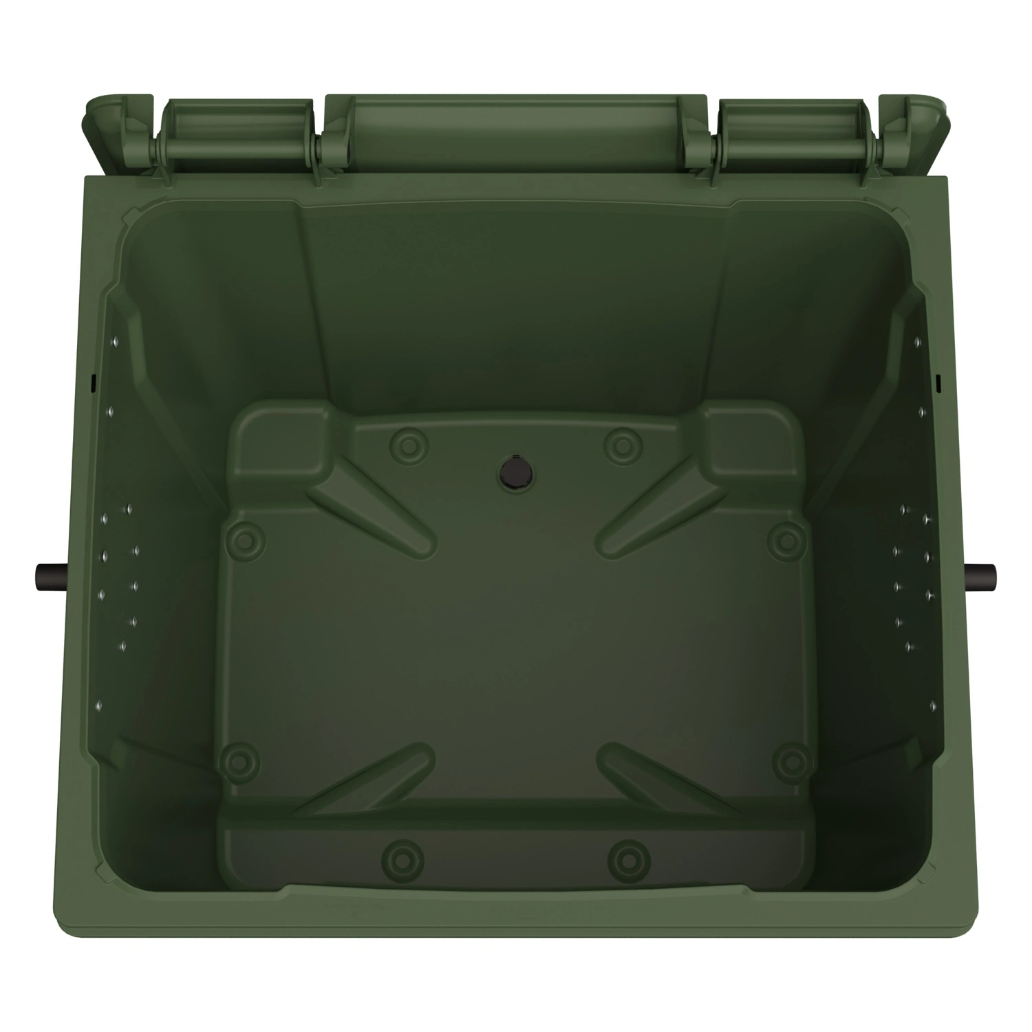 Мусорный контейнер 1100 л iPlast зелёный 4-колёсный с зелёной крышкой N2 (20.807.2) Мусорный контейнер 1100 л iPlast зелёный 4-колёсный с зелёной крышкой N2 (20.807.2)