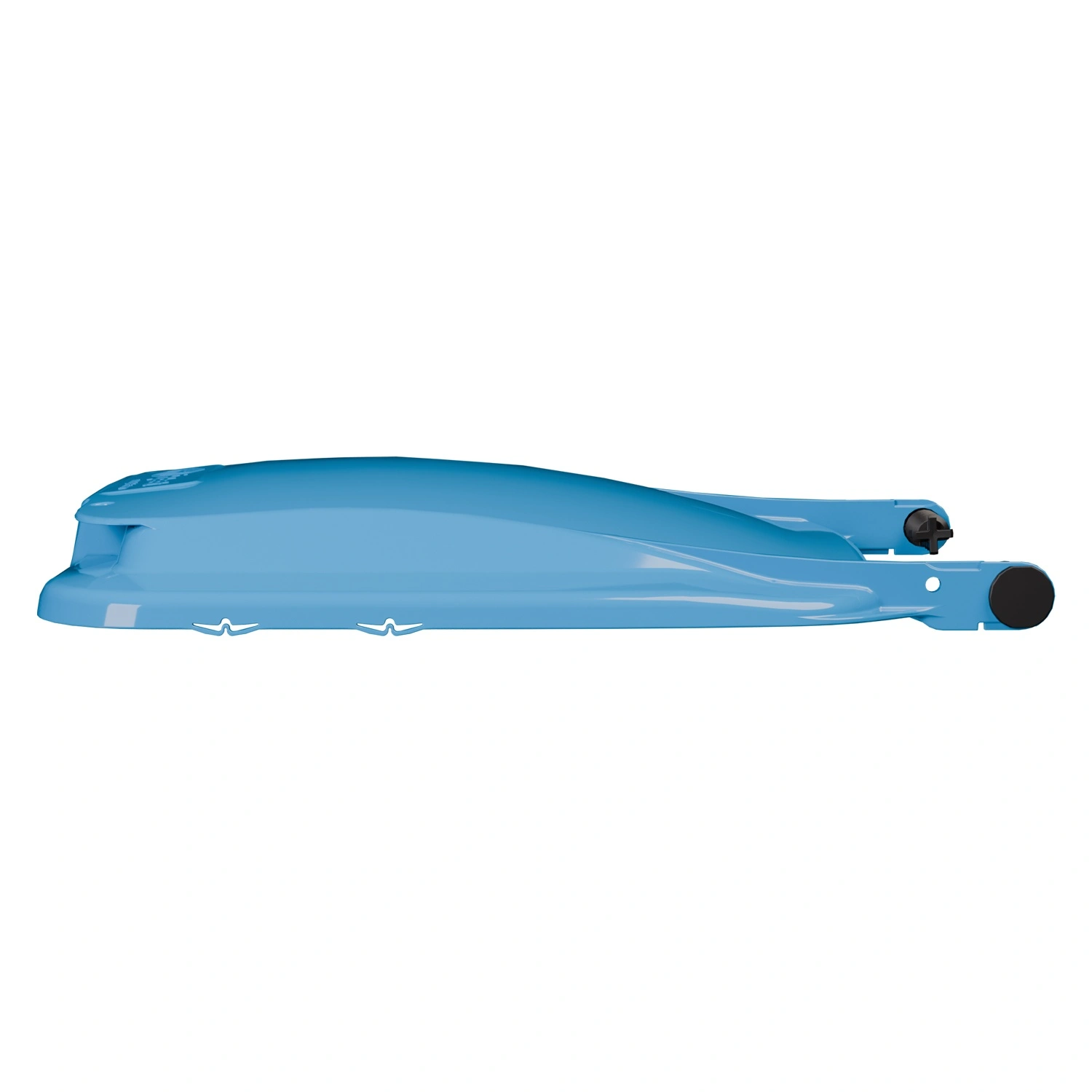 Крышка для мусорного контейнера 120 л (Light) iPlast тёмно-голубая c осями для крепления