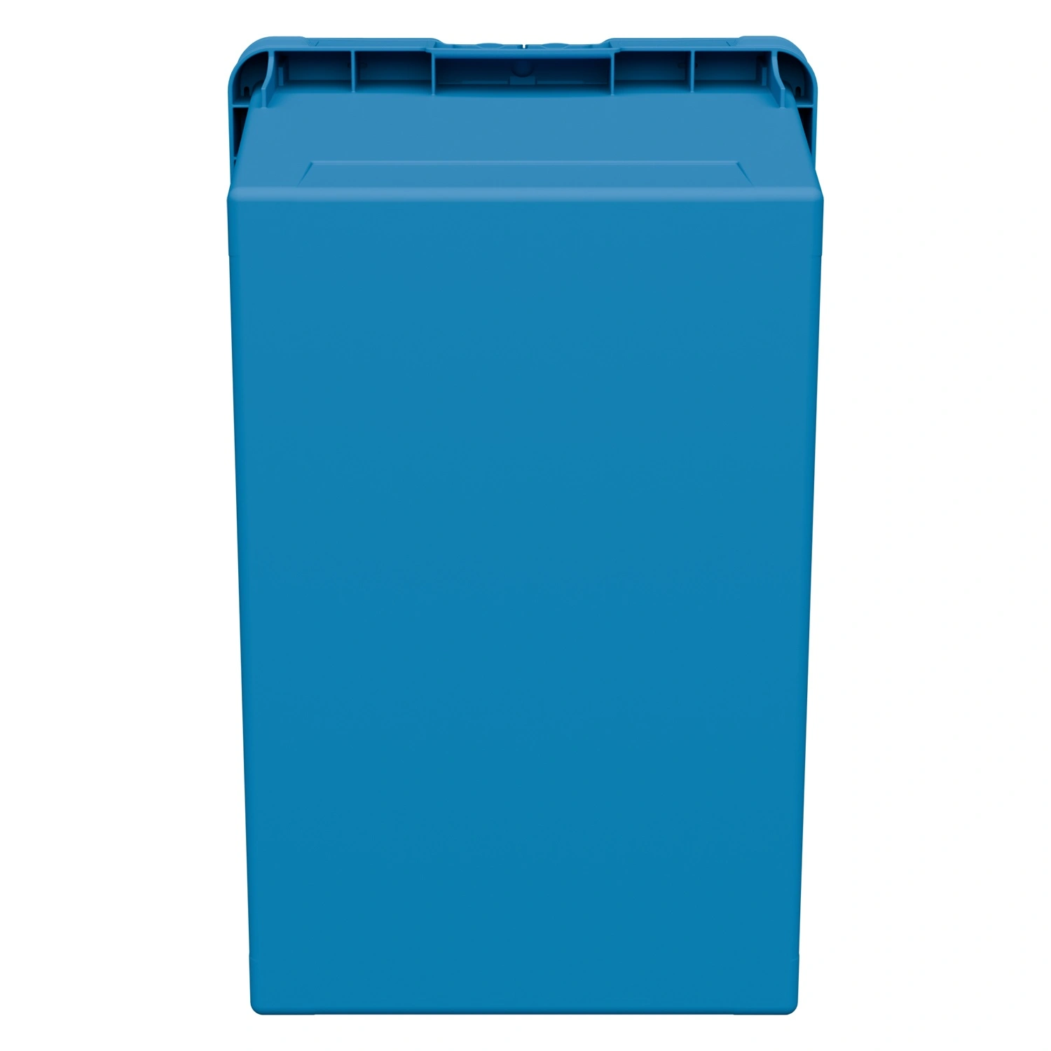 Вкладываемый контейнер INSTORE KV-6442.1 600х400х420 мм iPlast голубой со сплошным дном и распашной крышкой