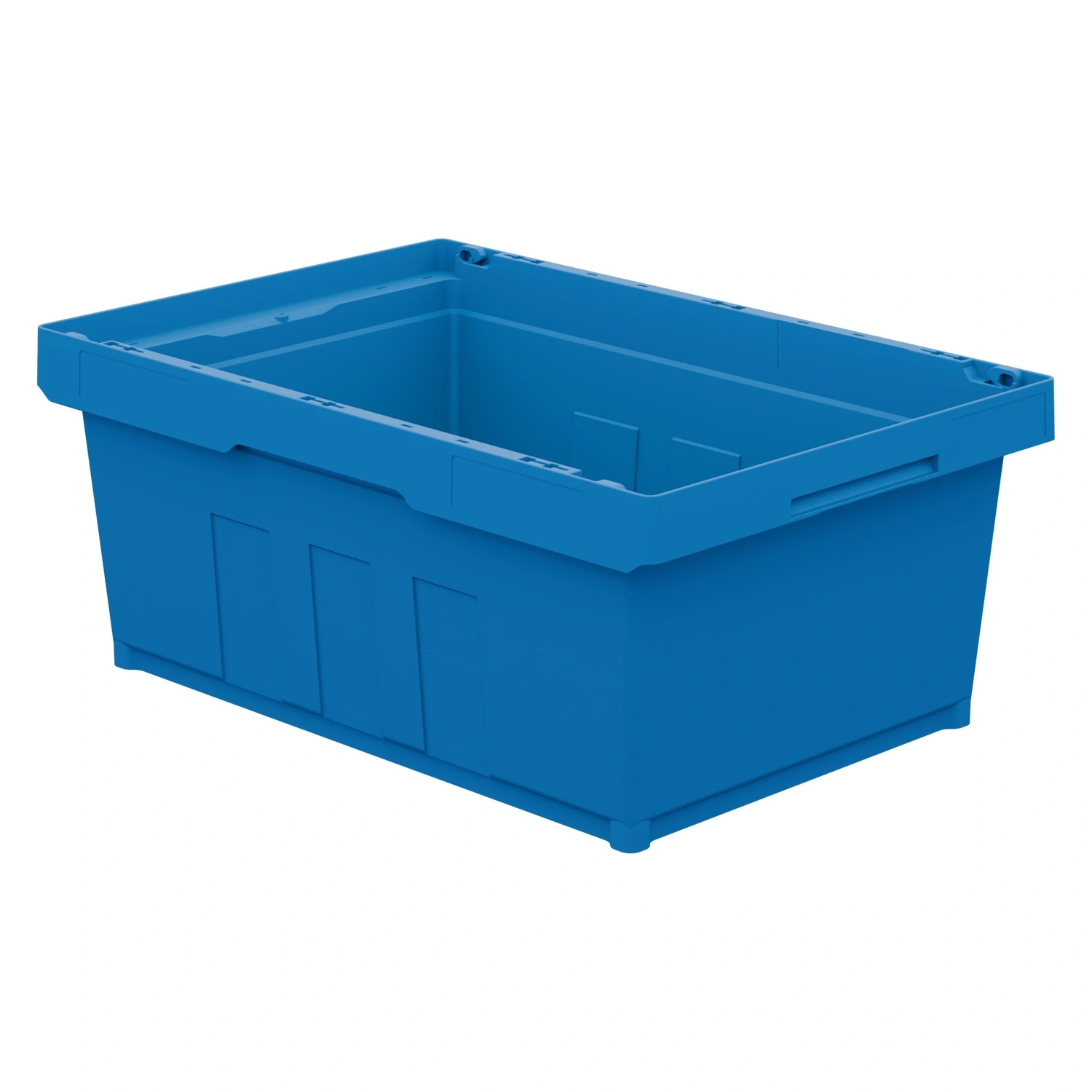 Вкладываемый контейнер INSTORE KVR-6422 600x400x235 мм iPlast голубой с усиленным дном