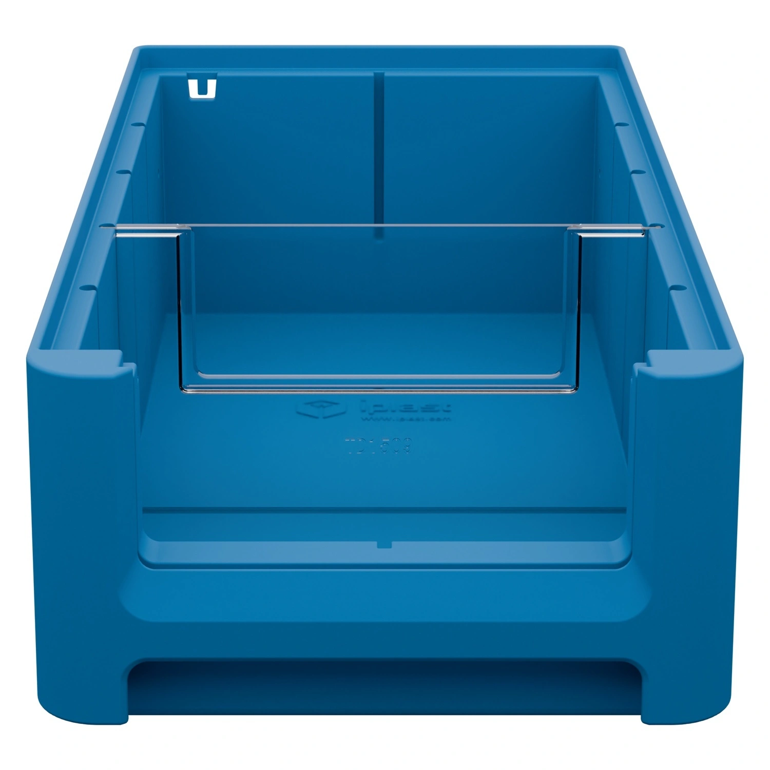 Полочный контейнер SK-31509 300х155х90 мм iPlast голубой с 1 поперечной перегородкой