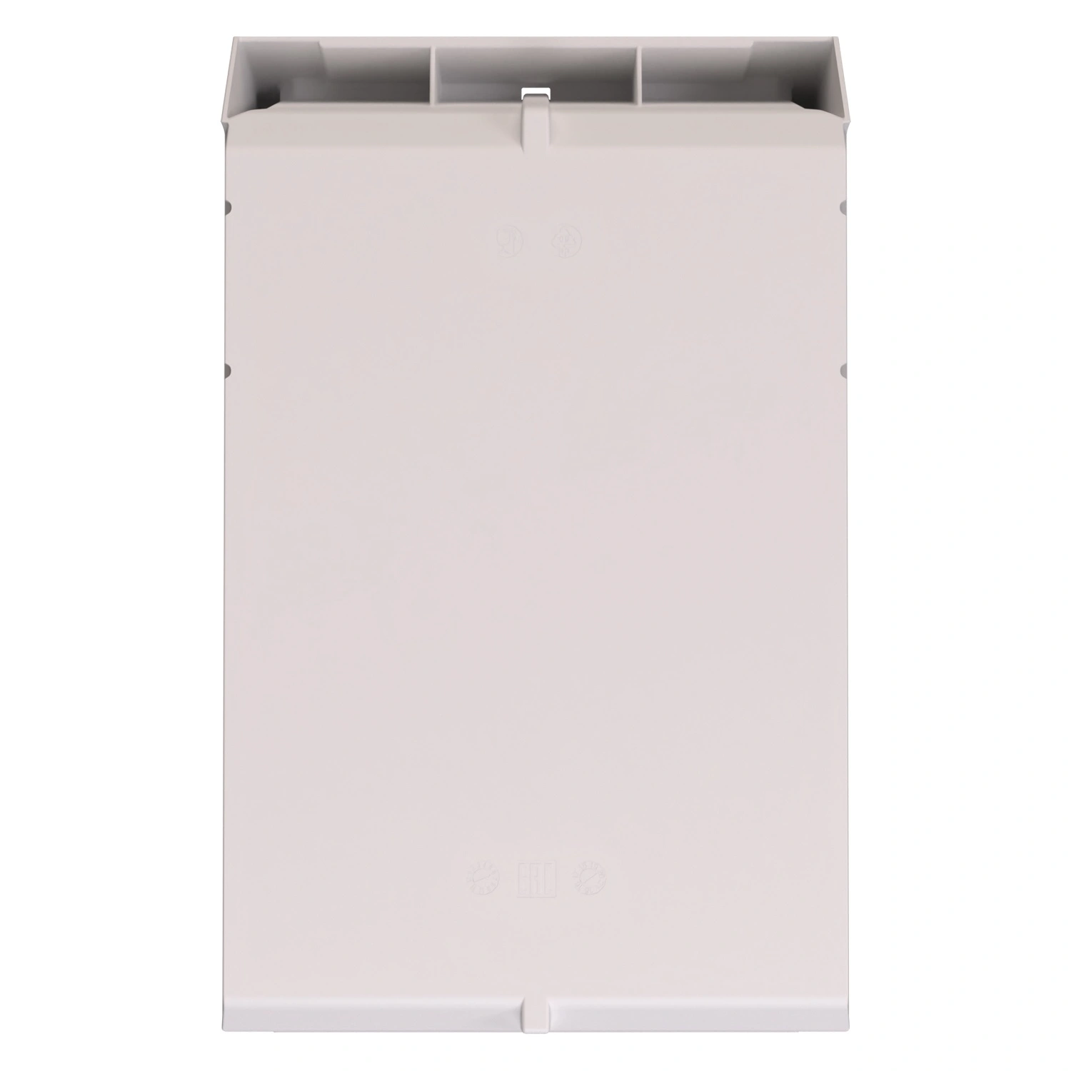 Складской лоток Logic Store 500x300x200 мм iPlast белый с отверстиями для перегородок