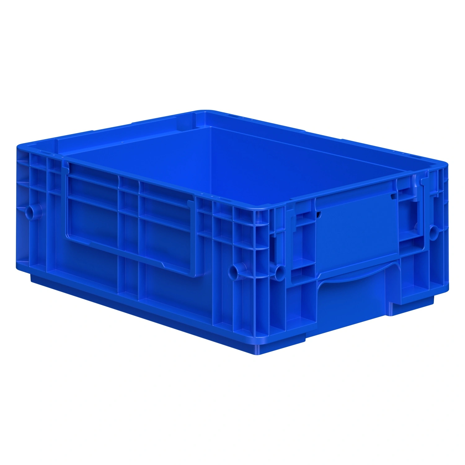Ящик RL-KLT 4147 396х297х147,5 мм iPlast голубой с дренажными отверстиями в дне Ящик RL-KLT 4147 396х297х147,5 мм iPlast голубой с дренажными отверстиями в дне