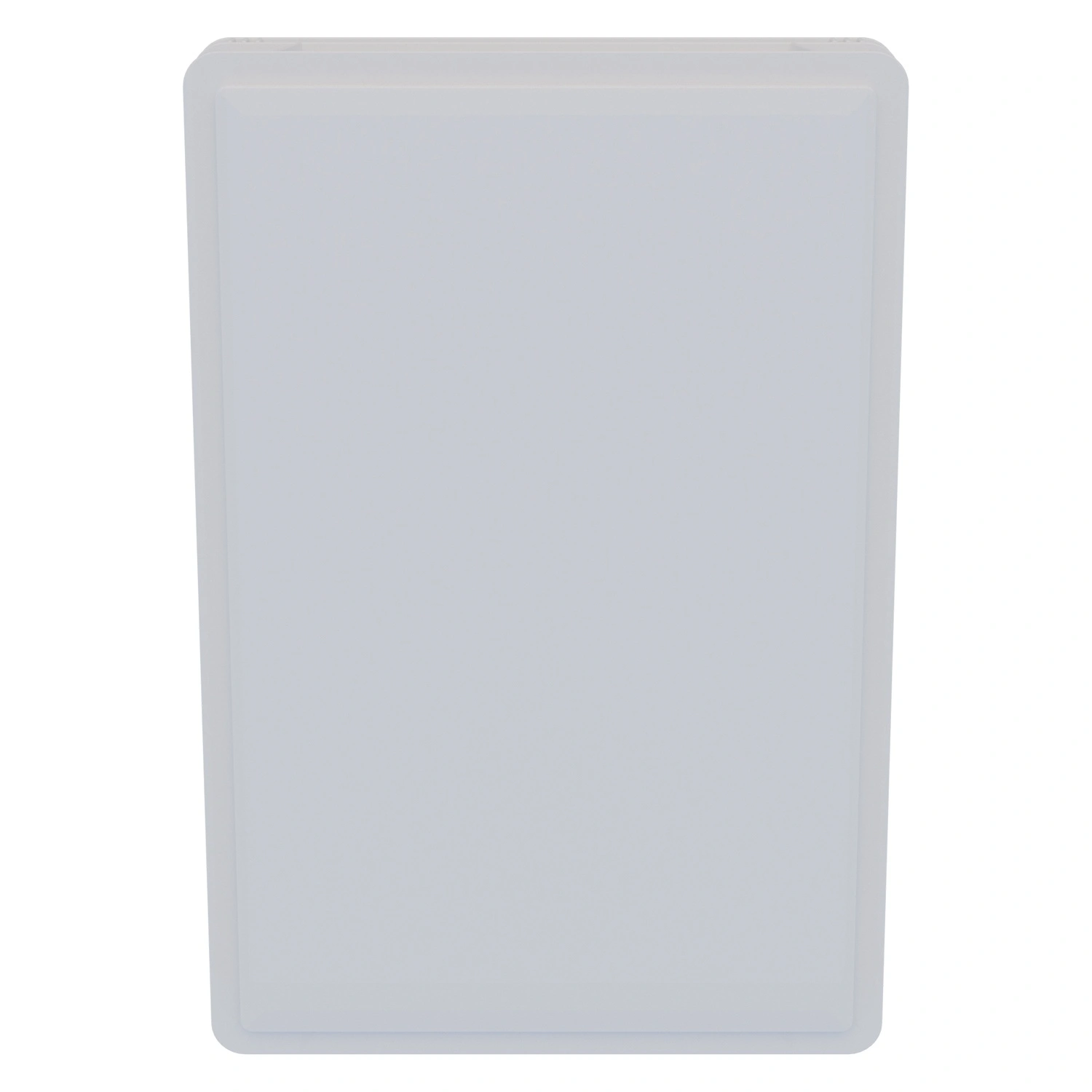 Пищевой ящик универсальный 600х400х75 мм iPlast белый со сплошными стенками и дном