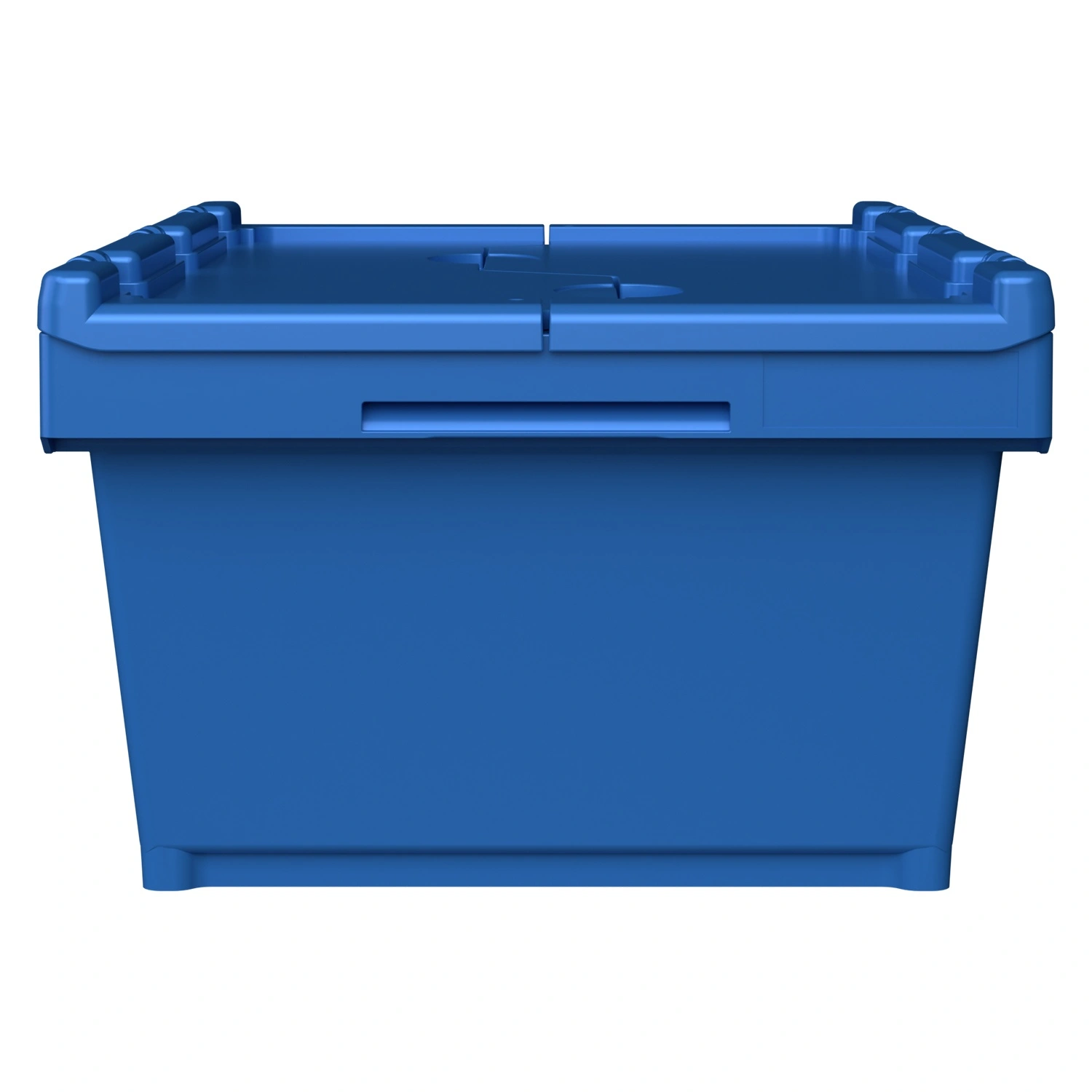 Вкладываемый контейнер INSTORE KVR-6422 600х400х245 мм iPlast голубой с усиленным дном и распашной крышкой Вкладываемый контейнер INSTORE KVR-6422 600х400х245 мм iPlast голубой с усиленным дном и распашной крышкой