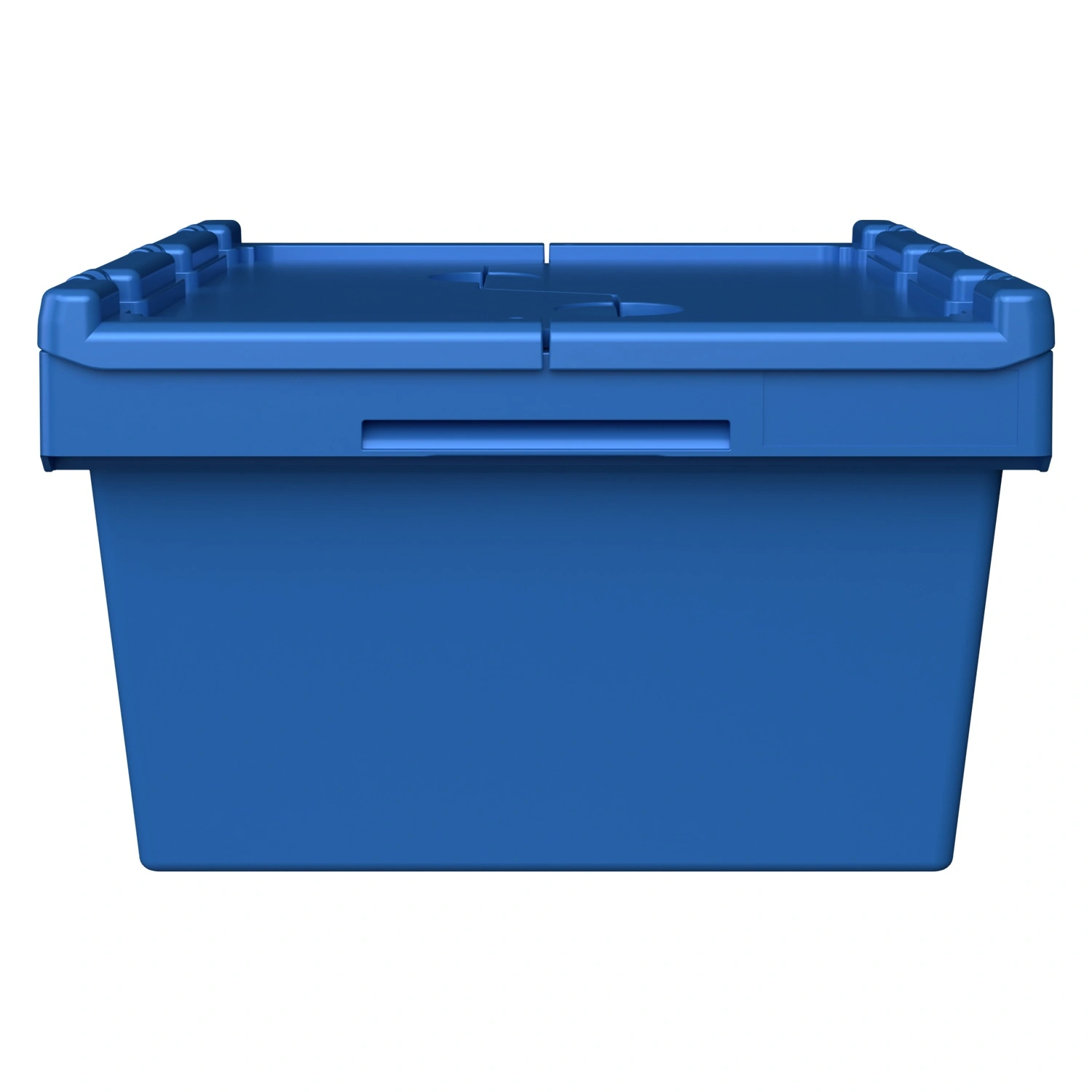 Вкладываемый контейнер INSTORE KV-6422 600х400х245 мм iPlast голубой со сплошным дном и распашной крышкой Вкладываемый контейнер INSTORE KV-6422 600х400х245 мм iPlast голубой со сплошным дном и распашной крышкой