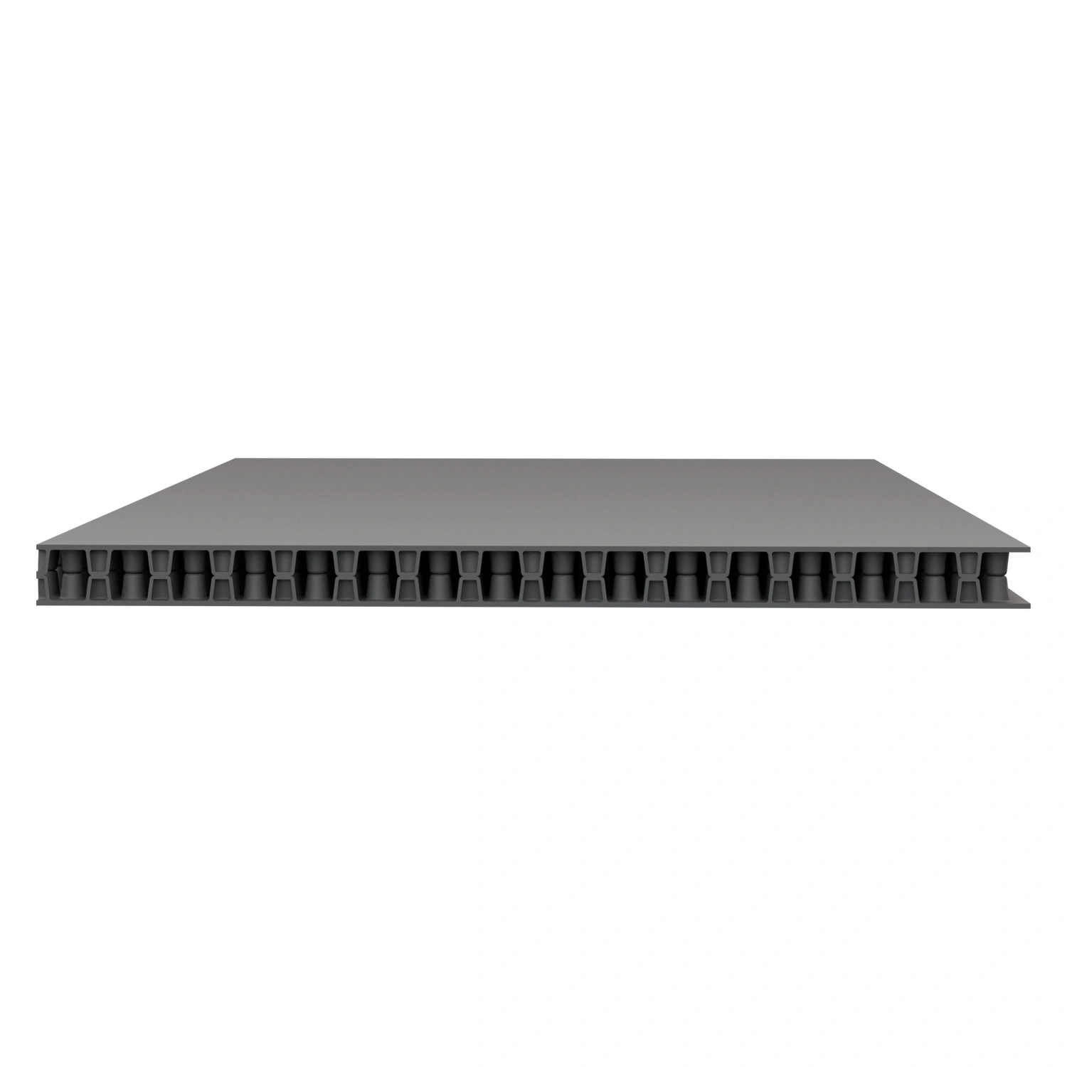 Полимерный лист Diamond 2506х990х12 мм iPlast серый толщиной 12 мм и плотностью 3600 г/кв. м