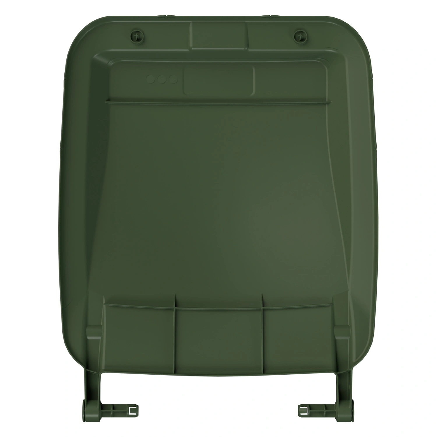 Крышка для мусорного контейнера 240 л (Light) iPlast зелёная c осями для крепления Крышка для мусорного контейнера 240 л (Light) iPlast зелёная c осями для крепления