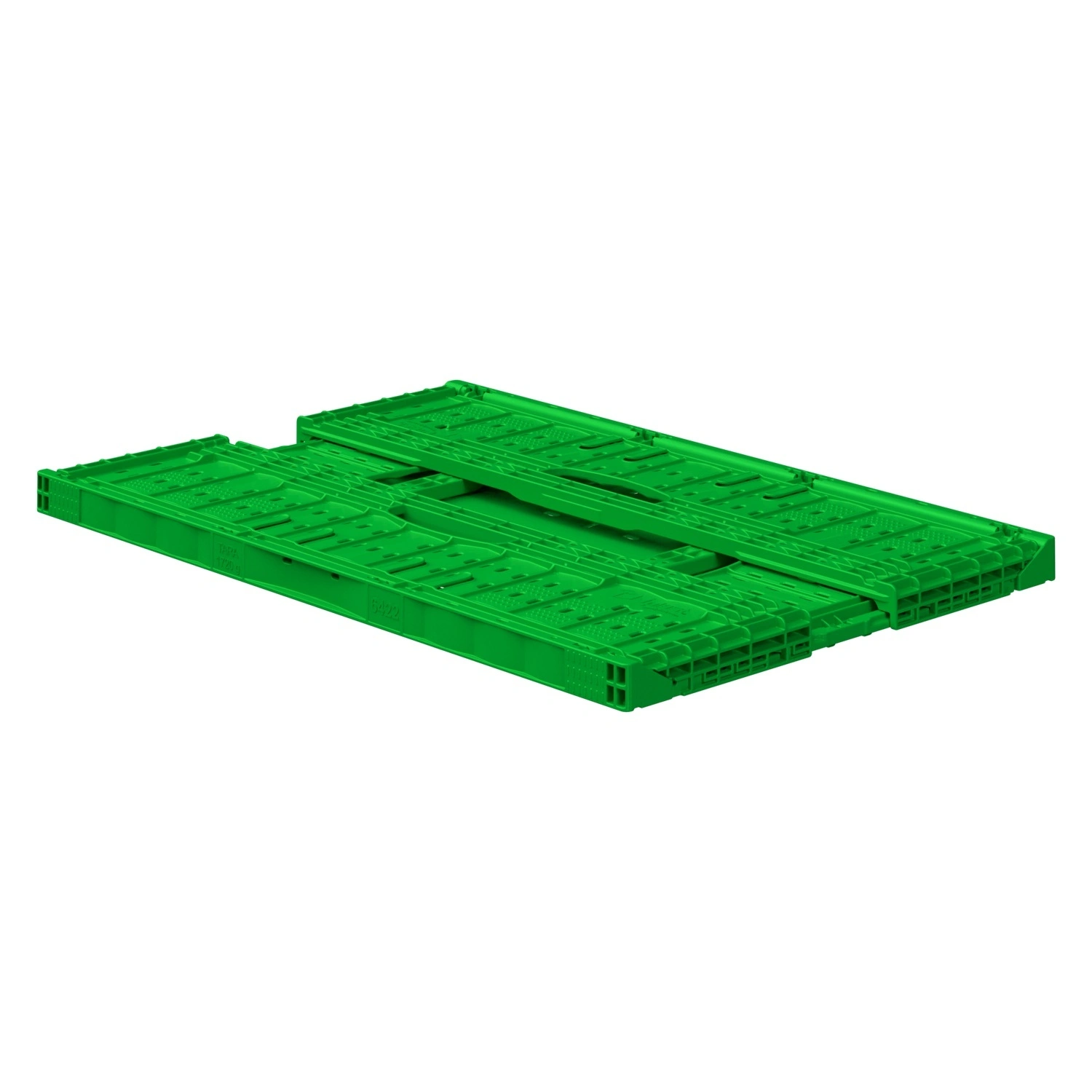 Складной ящик FC-6418 600х400х180 мм iPlast салатовый перфорированный
