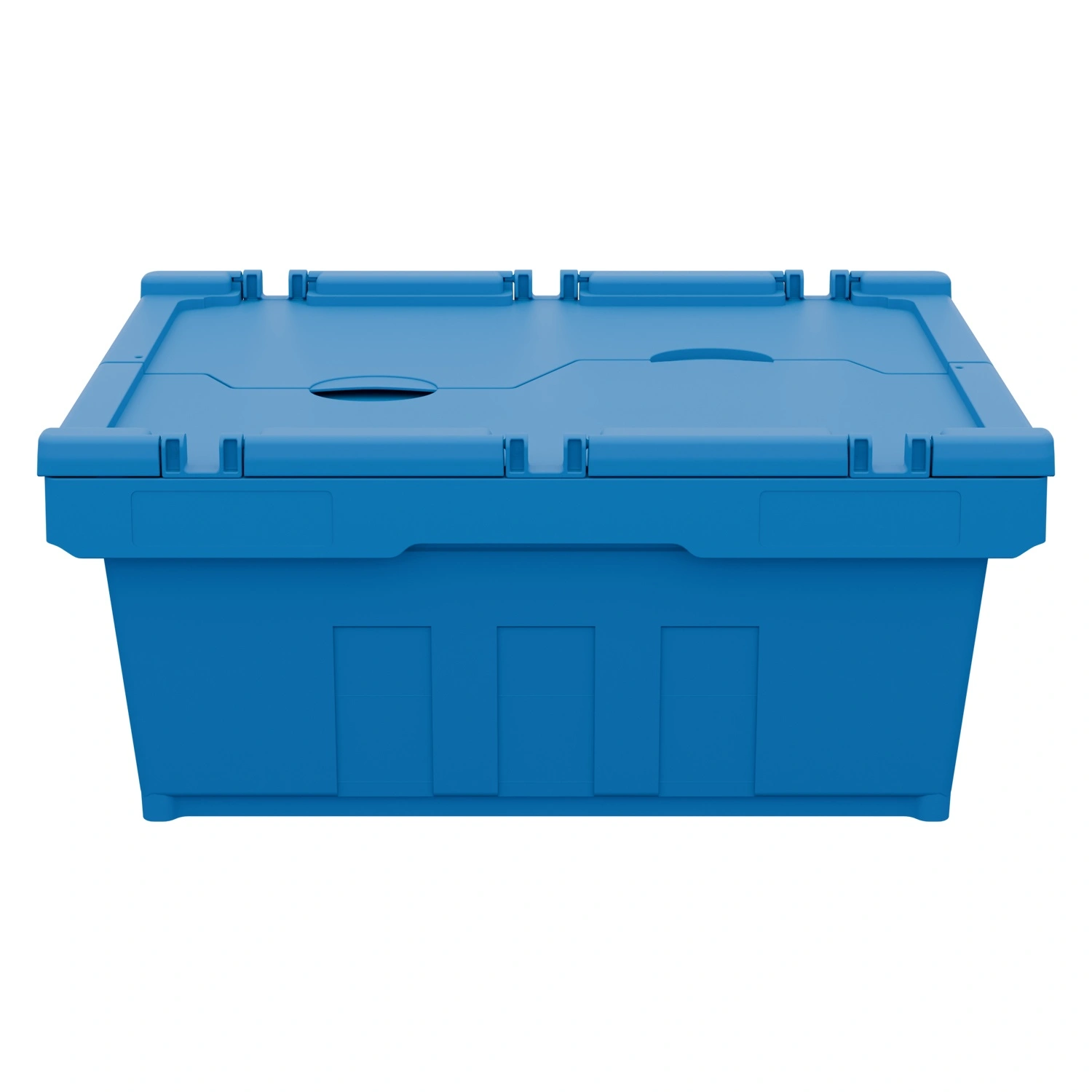Вкладываемый контейнер INSTORE KVR-6422 600х400х245 мм iPlast голубой с усиленным дном и распашной крышкой