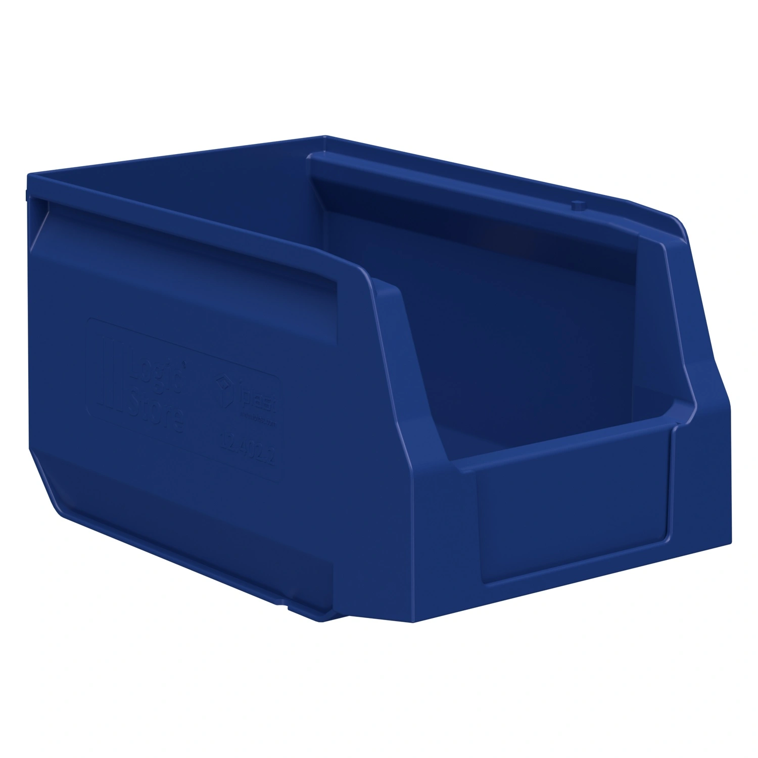 Складской лоток Logic Store 250х150х130 мм iPlast синий индиго с наклейкой 50х70 мм сбоку Складской лоток Logic Store 250х150х130 мм iPlast синий индиго с наклейкой 50х70 мм сбоку