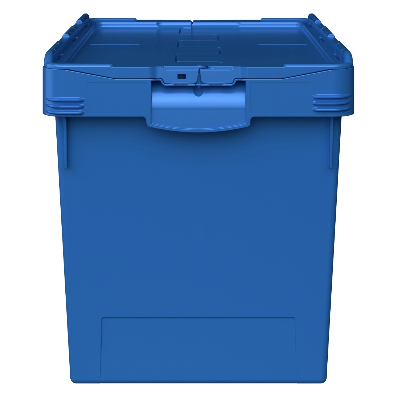 Вкладываемый контейнер INSTORE KV-6442.1 600х400х420 мм iPlast голубой со сплошным дном и распашной крышкой