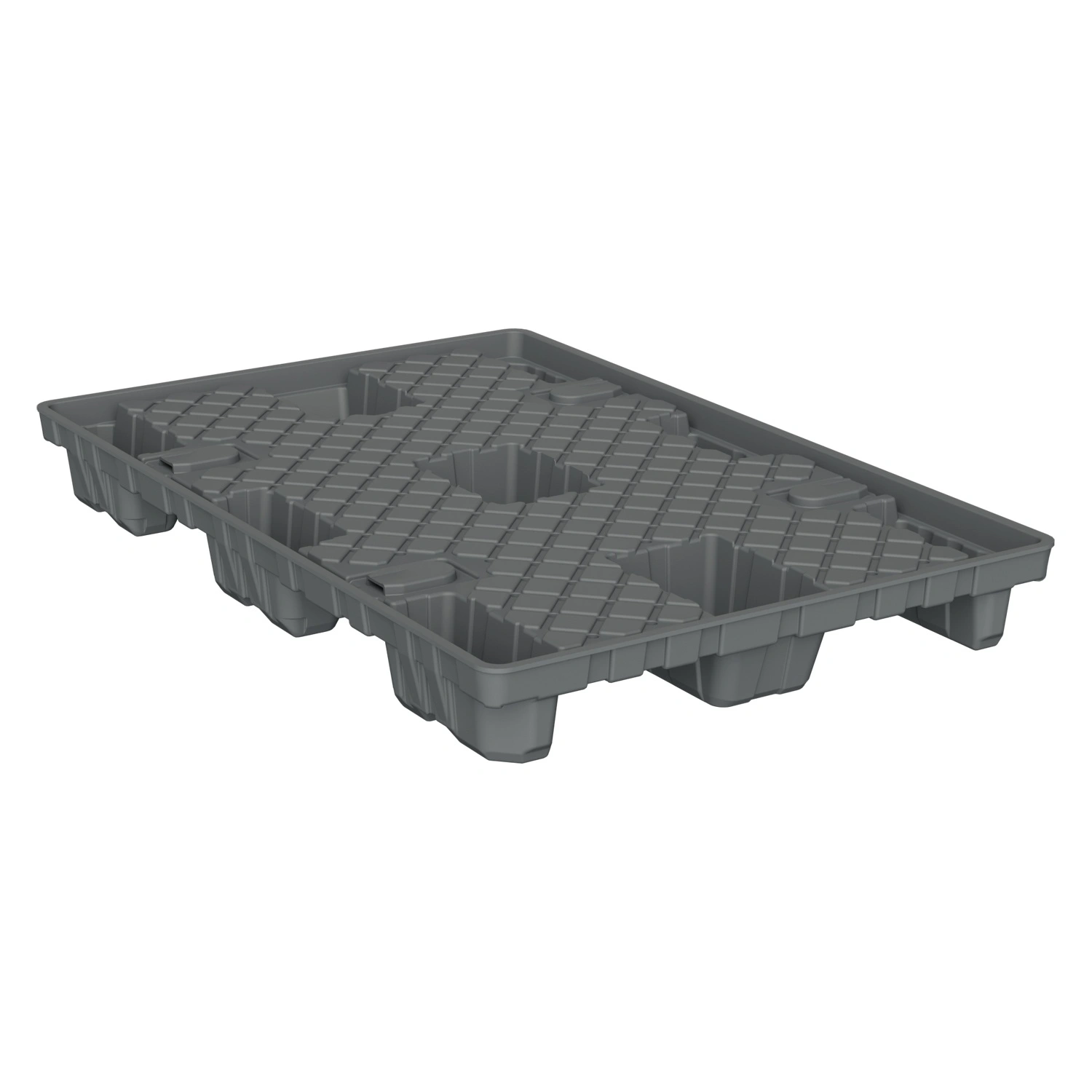 Днище 1200х800х130 мм iPlast серое для разборного контейнера TwinSheet Днище 1200х800х130 мм iPlast серое для разборного контейнера TwinSheet