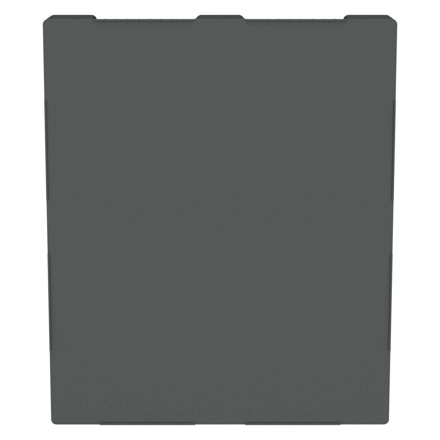 Пластиковый паллет 1200х1000х150 мм iPlast серый сплошной на 3 полозьях с бортиком