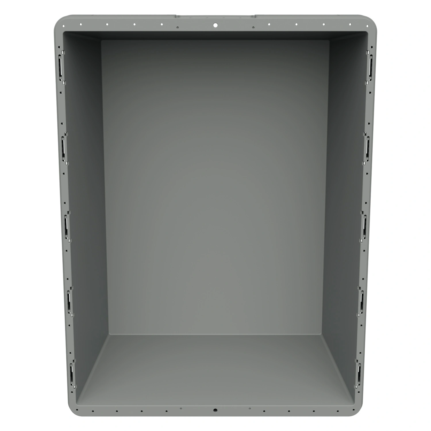 Вкладываемый контейнер INSTORE KVR-8634 800x600x340 мм iPlast светло-серый с усиленным дном