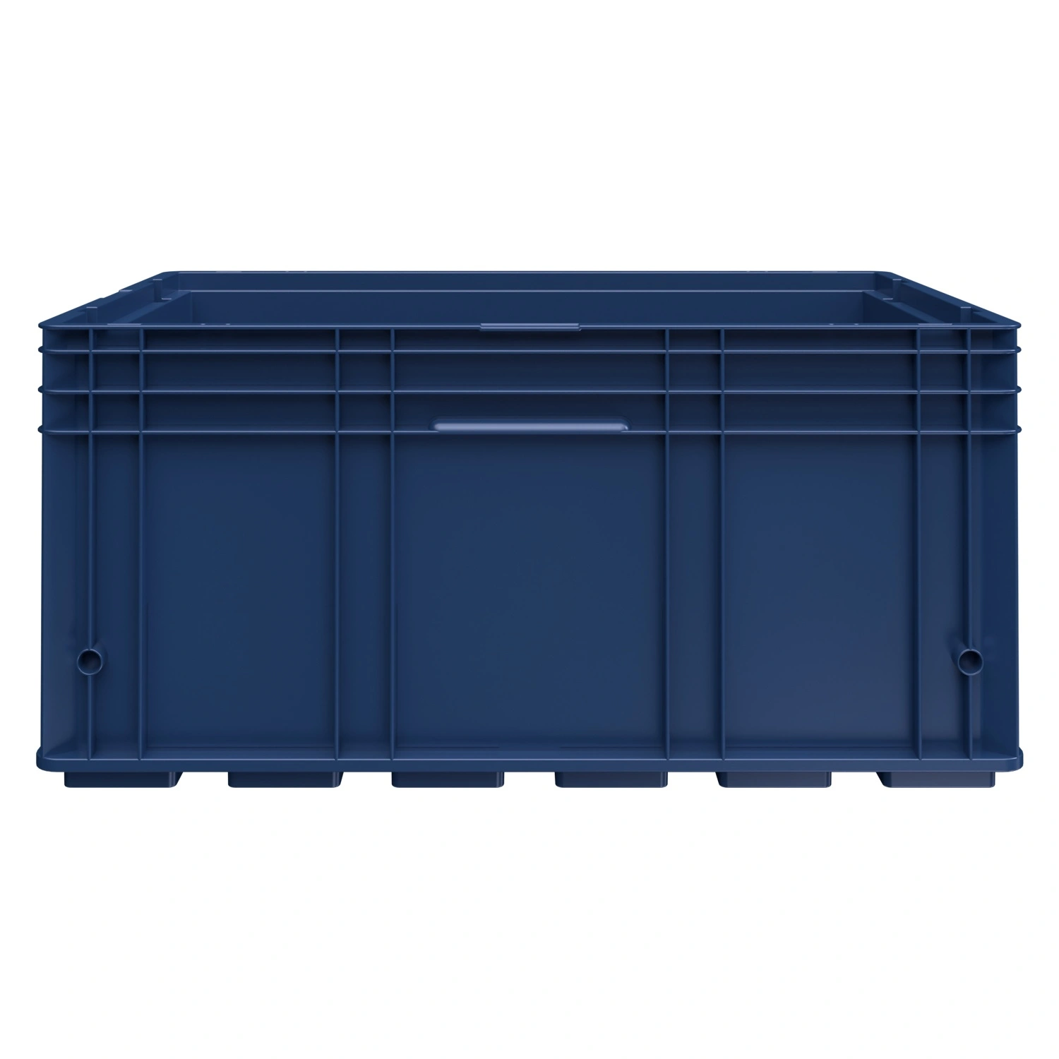 Ящик R-KLT 6429 594х396х280 мм iPlast синий индиго с усиленным дном Ящик R-KLT 6429 594х396х280 мм iPlast синий индиго с усиленным дном