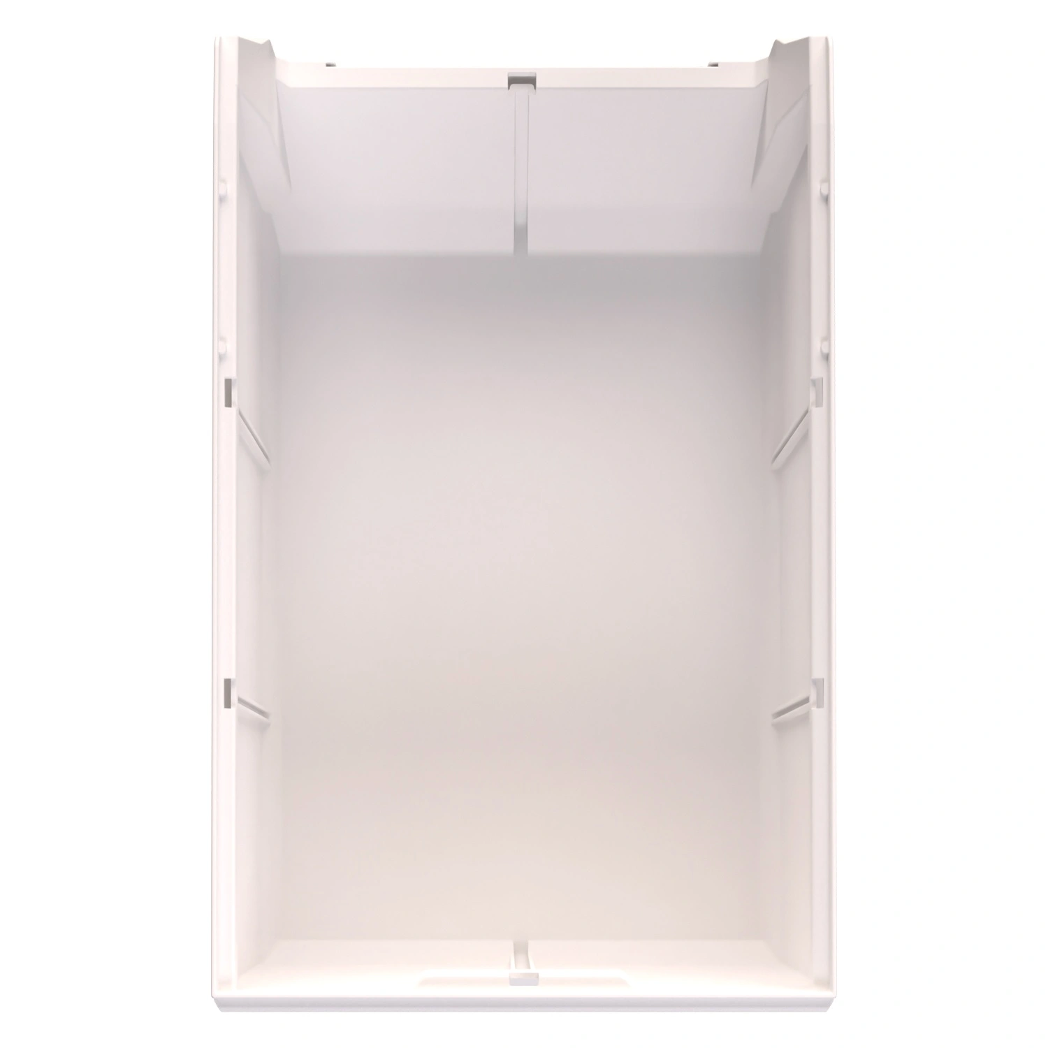 Складской лоток Logic Store 500x300x200 мм iPlast белый с отверстиями для перегородок