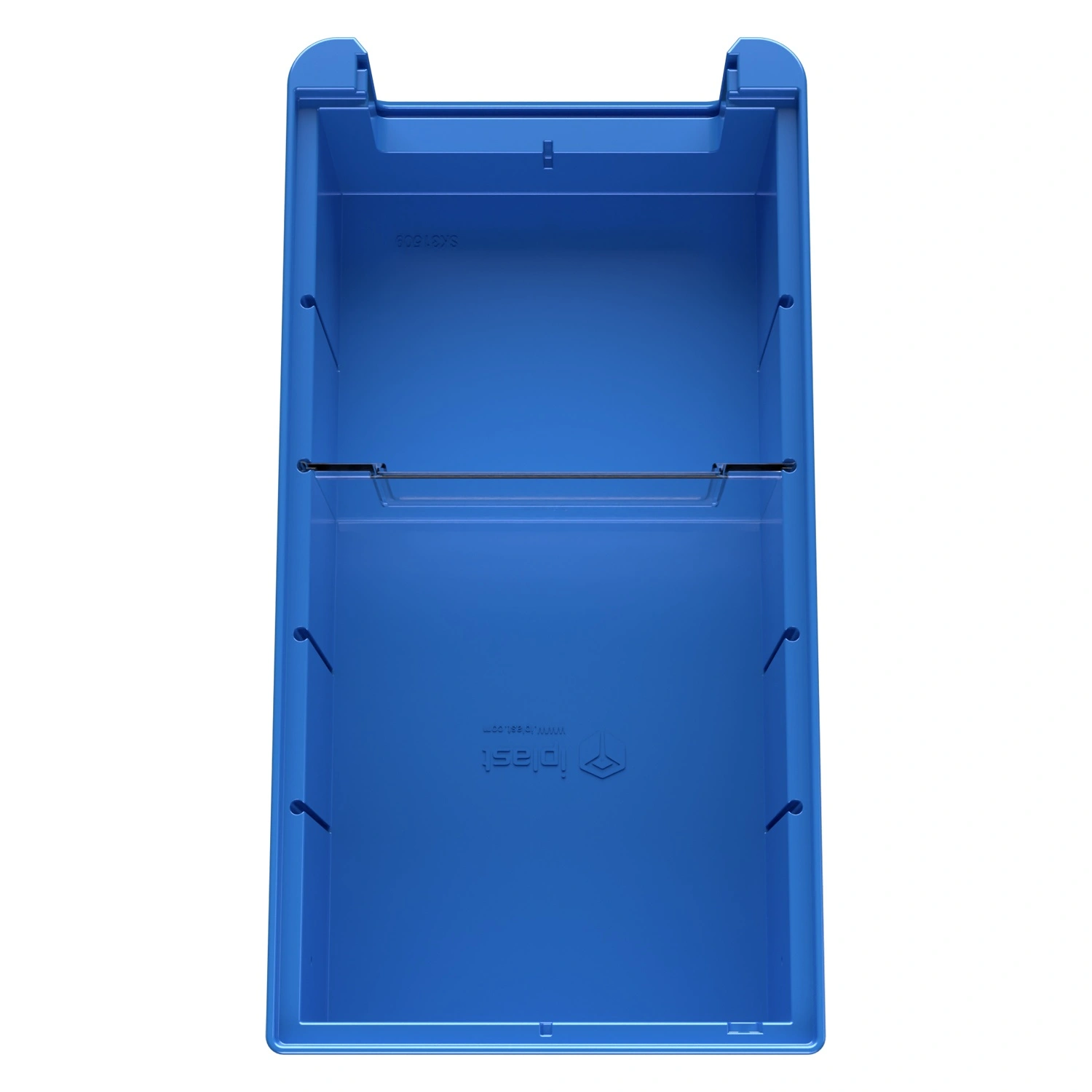 Полочный контейнер SK-31509 300х155х90 мм iPlast голубой с 1 поперечной перегородкой