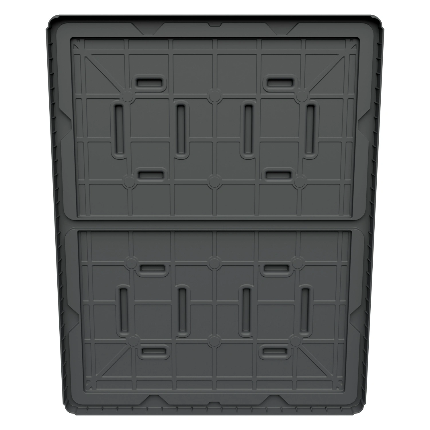 Крышка разборного контейнера Polybox 1450х1150х60 мм iPlast серая NEW (05.022)