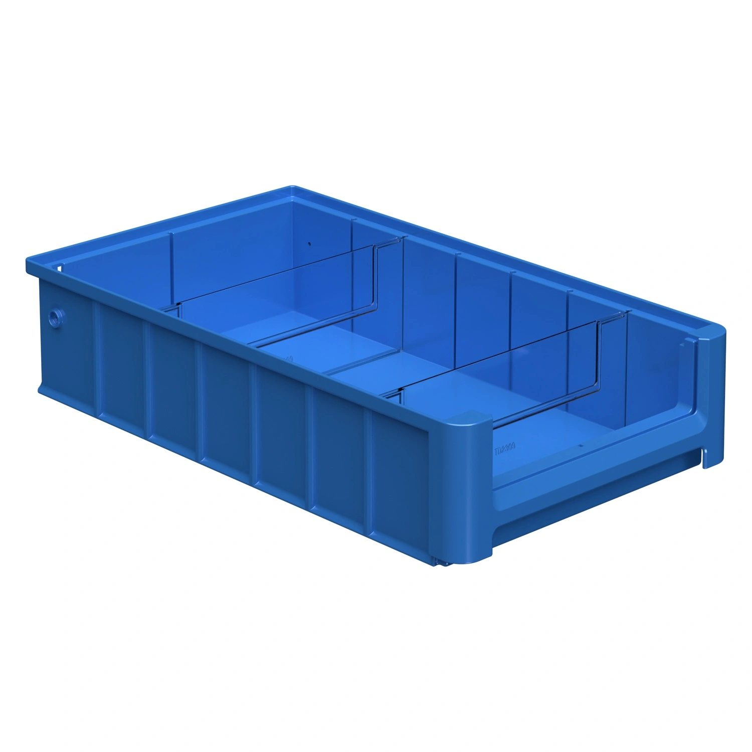 Полочный контейнер SK-4209 400х235х90 мм iPlast голубой с 2 поперечными перегородками