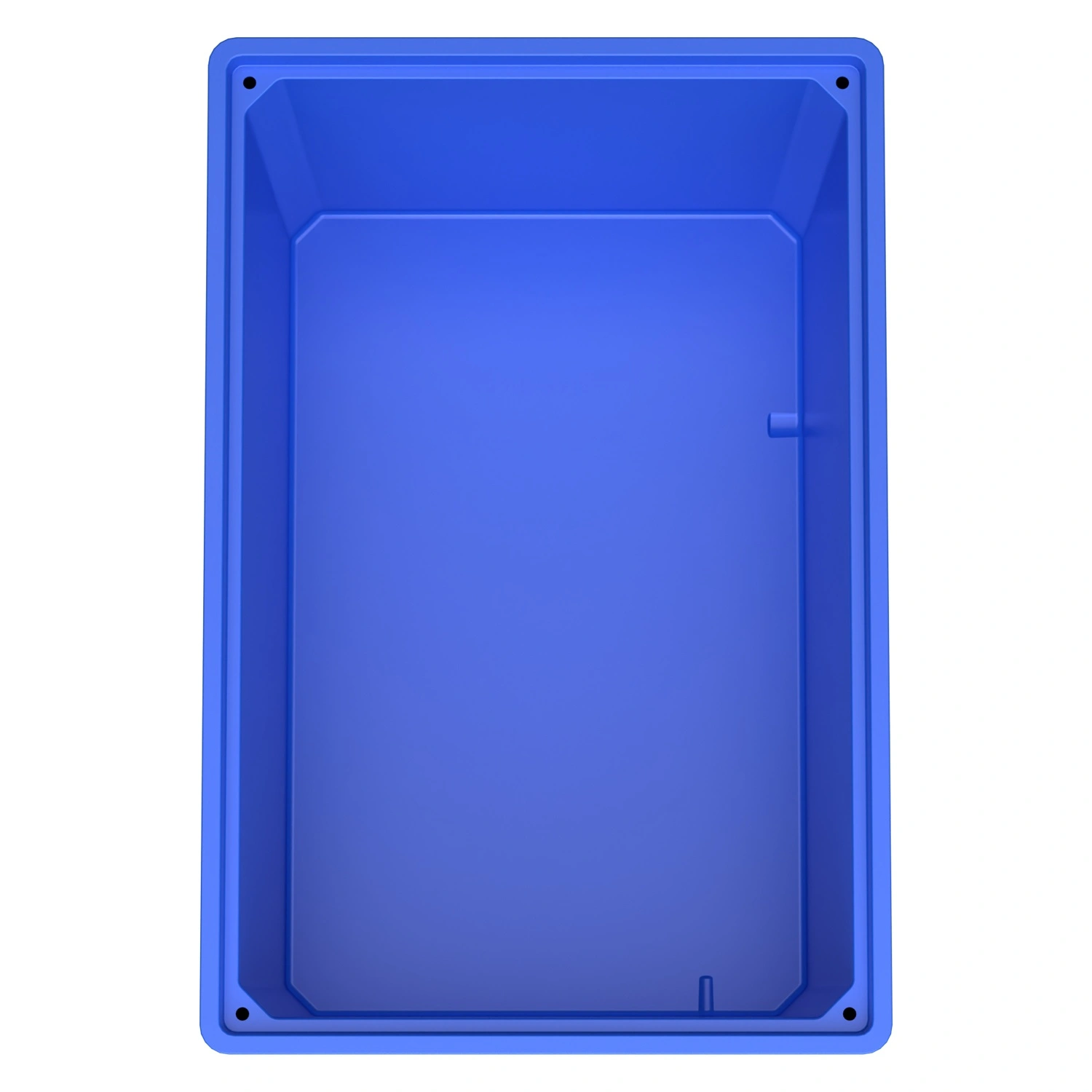 Большой контейнер 1200x800x800 мм iPlast iBOX голубой со сплошными стенками и дном, на полозьях Большой контейнер 1200x800x800 мм iPlast iBOX голубой со сплошными стенками и дном, на полозьях