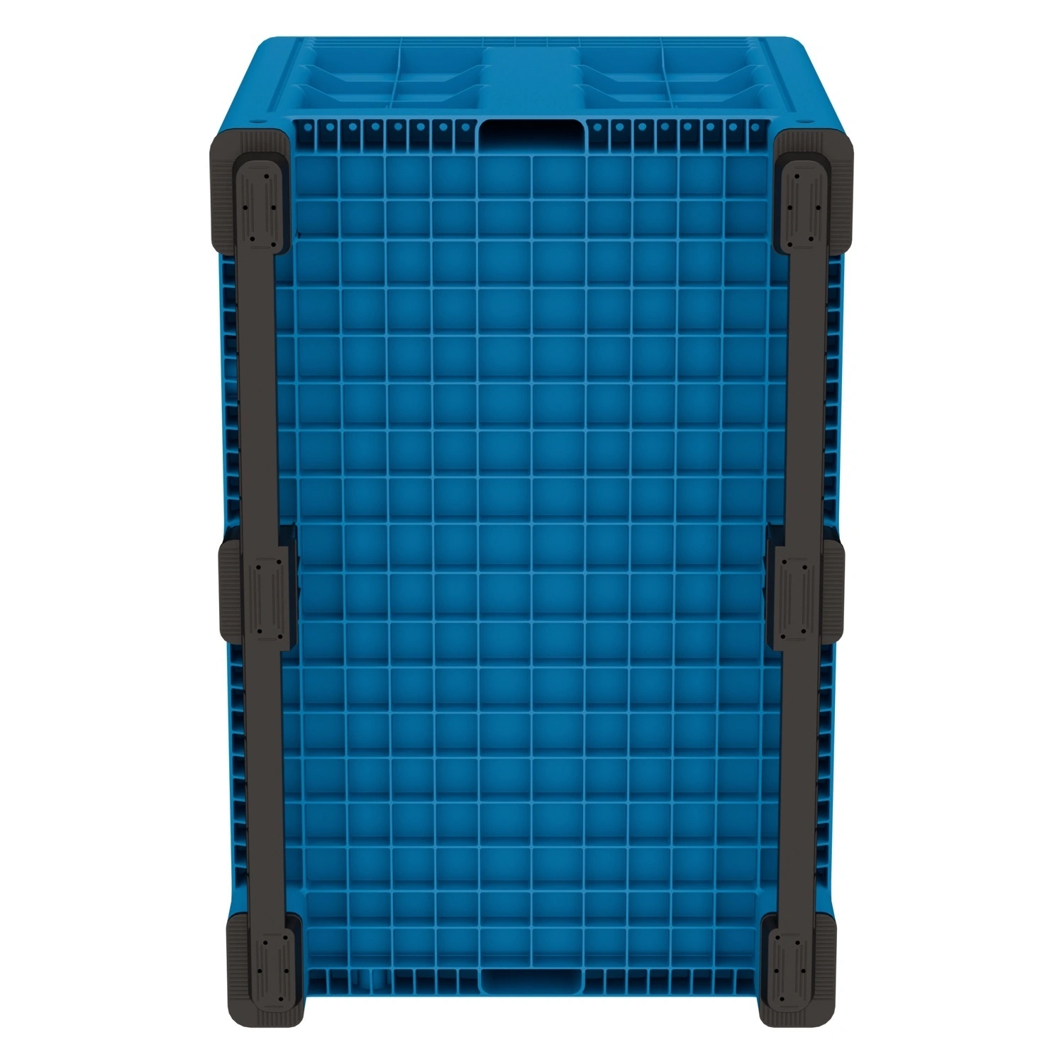 Большой контейнер 1200x800x800 мм iPlast iBOX голубой со сплошными стенками и дном, на полозьях