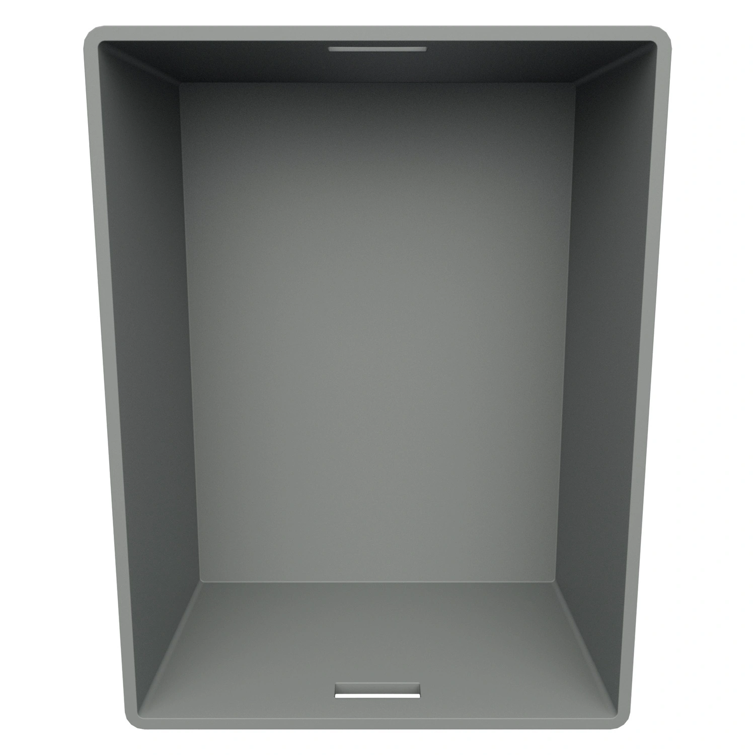 Евроконтейнер ЕС-8632.3 800х600х320 мм iPlast светло-серый с усиленным дном и открытыми ручками