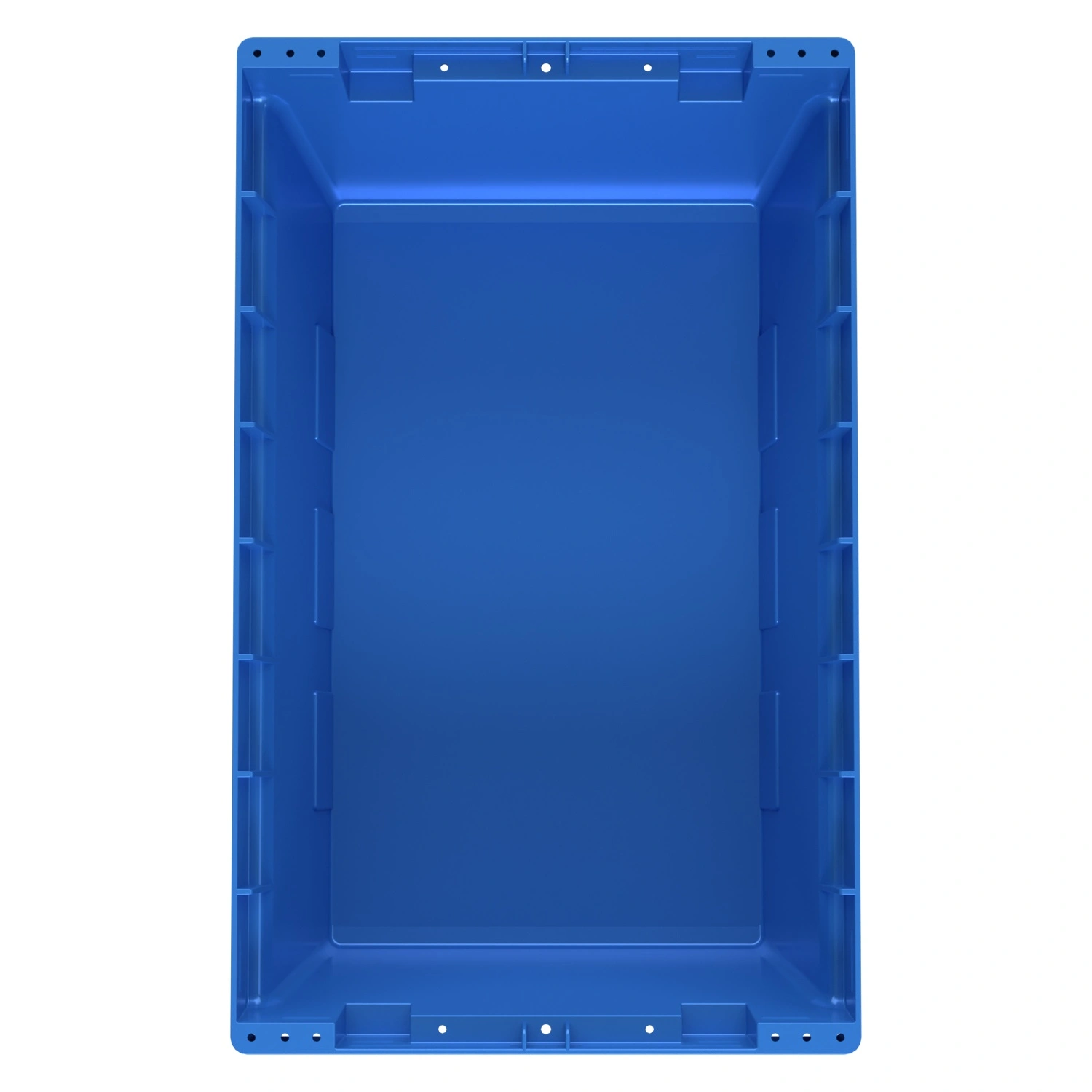 Вкладываемый контейнер INSTORE KV-5321 490x300x210 мм iPlast голубой со сплошным дном