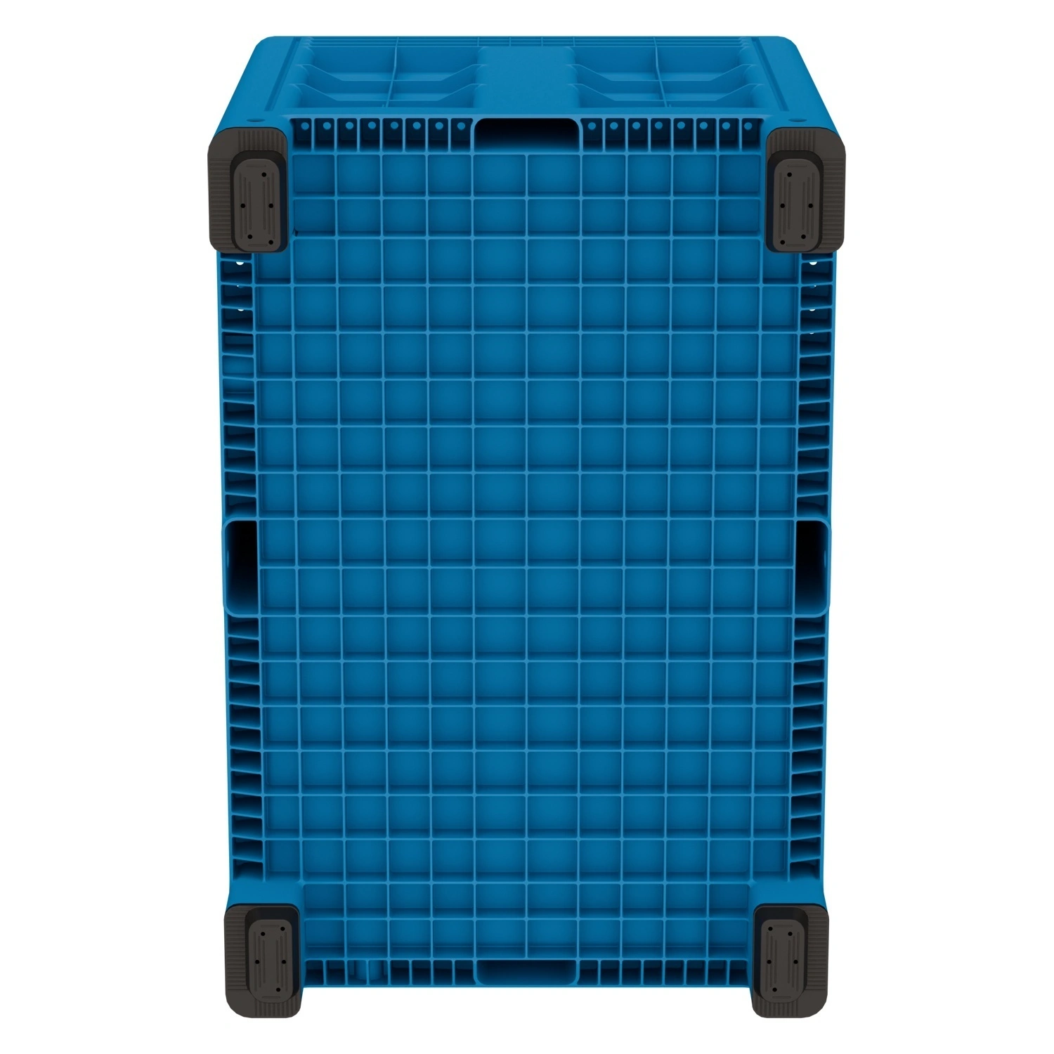 Большой контейнер 1200x800x800 мм iPlast iBOX голубой со сплошными стенками и дном, на ножках