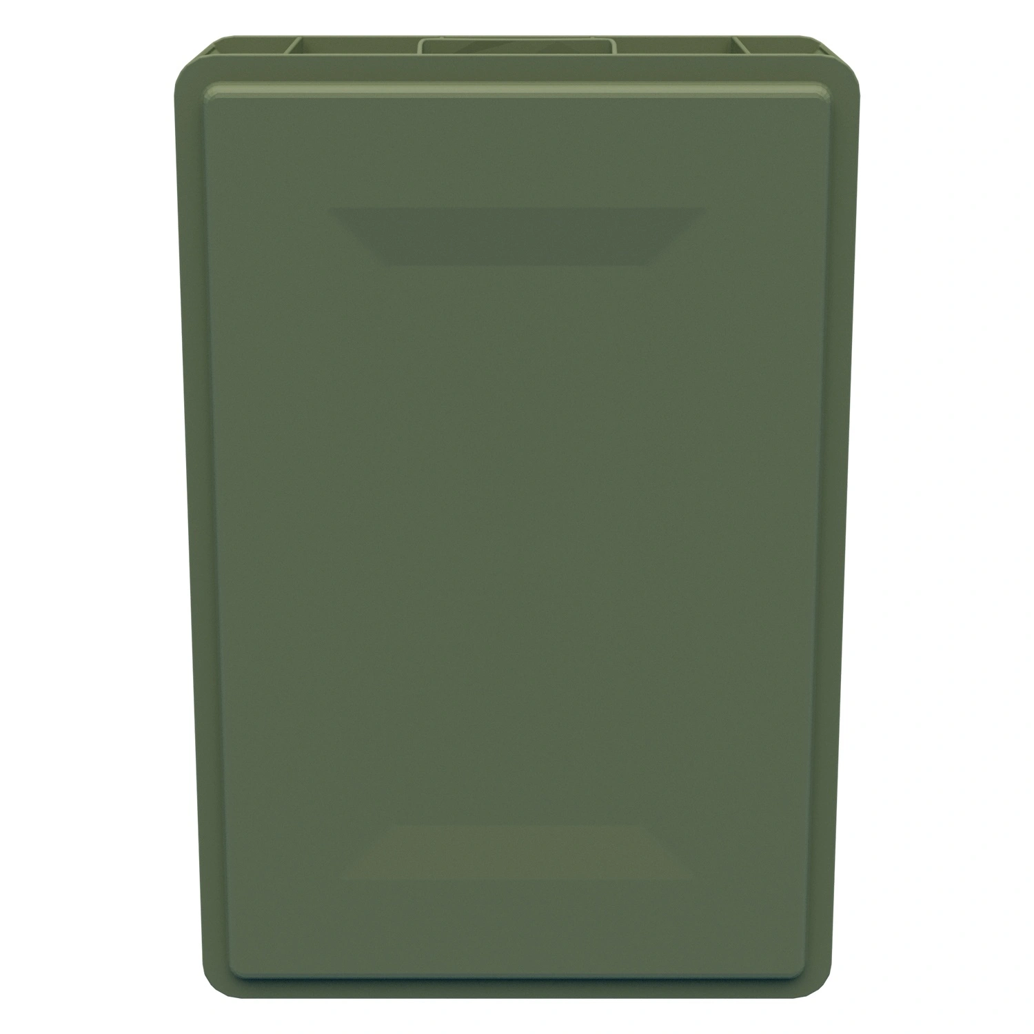 Пищевой ящик универсальный FK-6412 600х400х120 мм iPlast зелёный ЭКО со сплошными стенками и дном