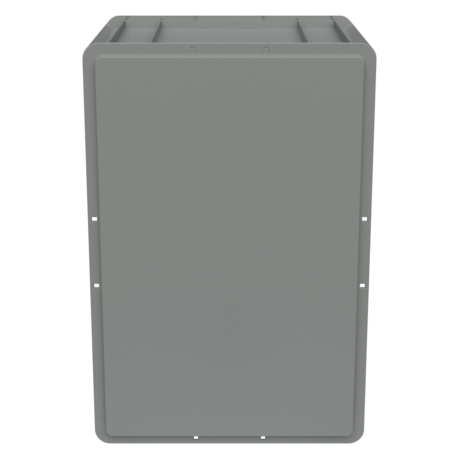 Евроконтейнер ЕС-6432.2 600х400х320 мм iPlast светло-серый со сплошным дном и закрытыми ручками