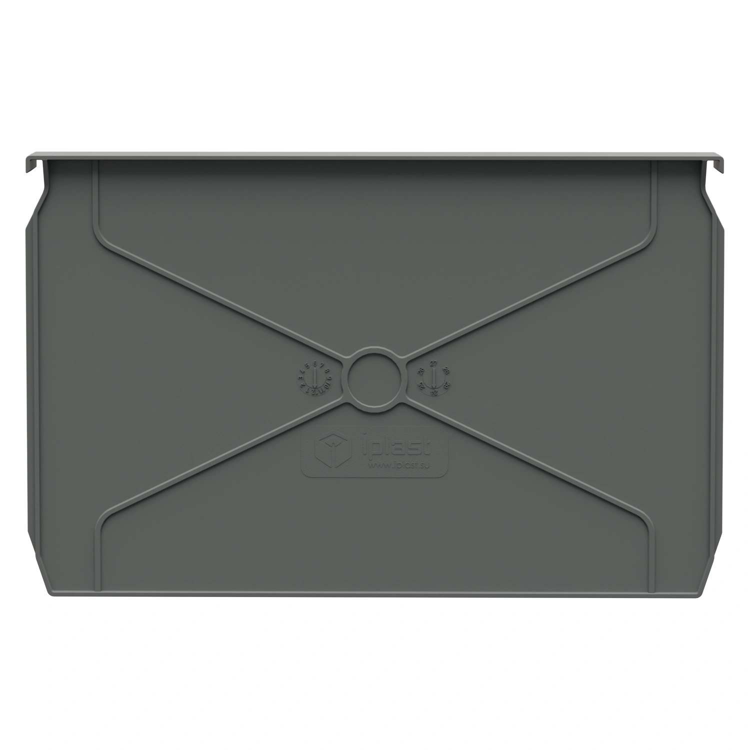 Разделительная перегородка поперечная 293x188 мм iPlast светло-серая для складского лотка Logic Store LS 12.406