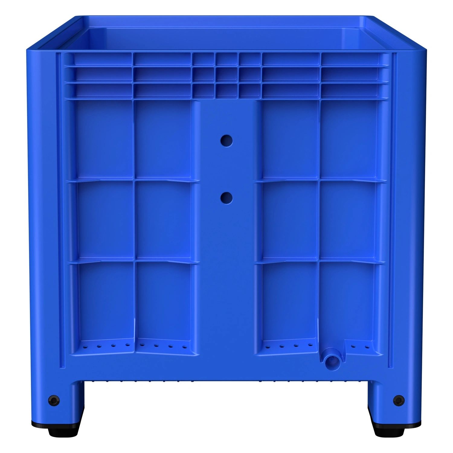 Большой контейнер 1200x800x800 мм iPlast iBOX голубой со сплошными стенками и дном, на ножках Большой контейнер 1200x800x800 мм iPlast iBOX голубой со сплошными стенками и дном, на ножках