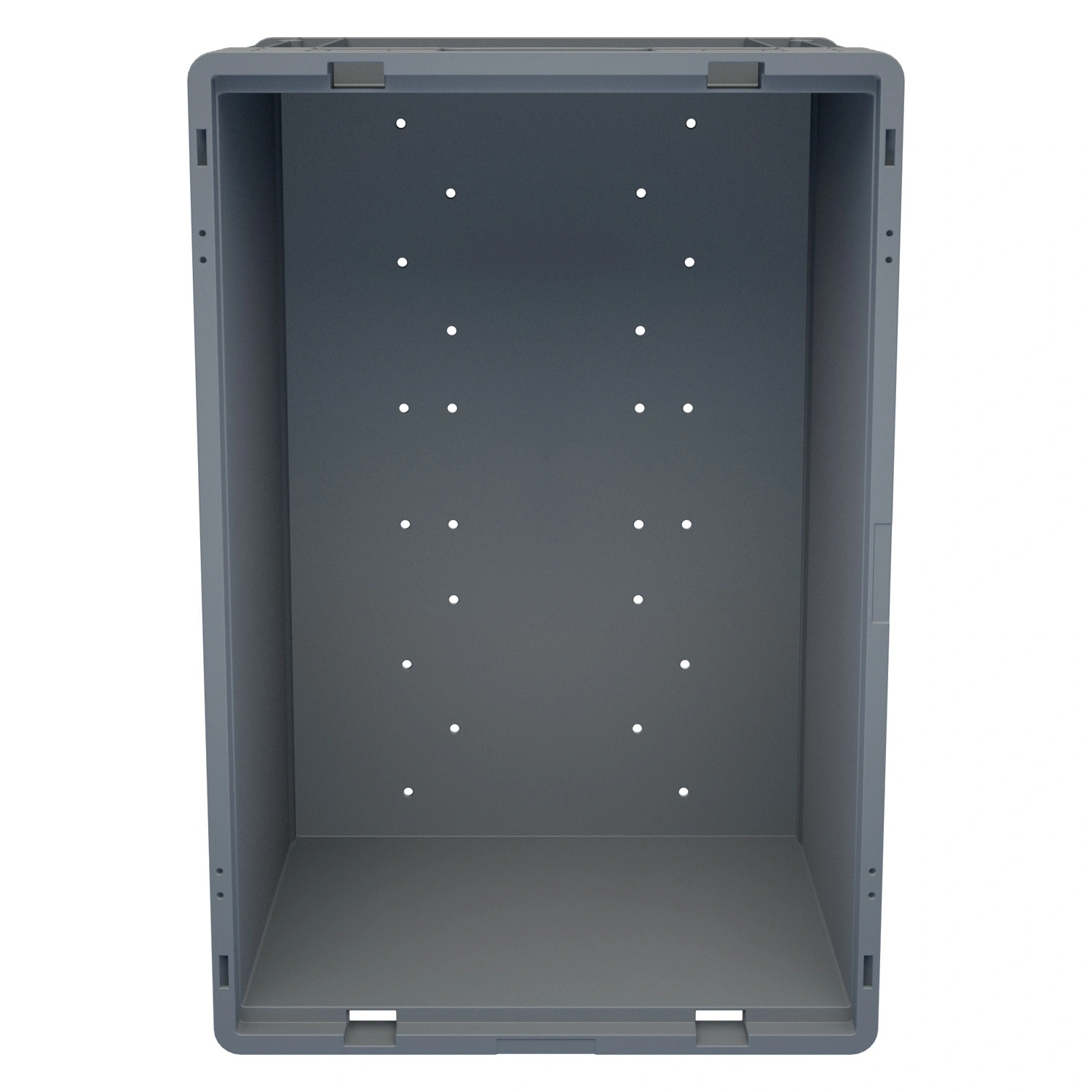 Ящик RL-KLT 6280 594х396х280 мм iPlast светло-серый с дренажными отверстиями в дне N1 (12.505F.1)