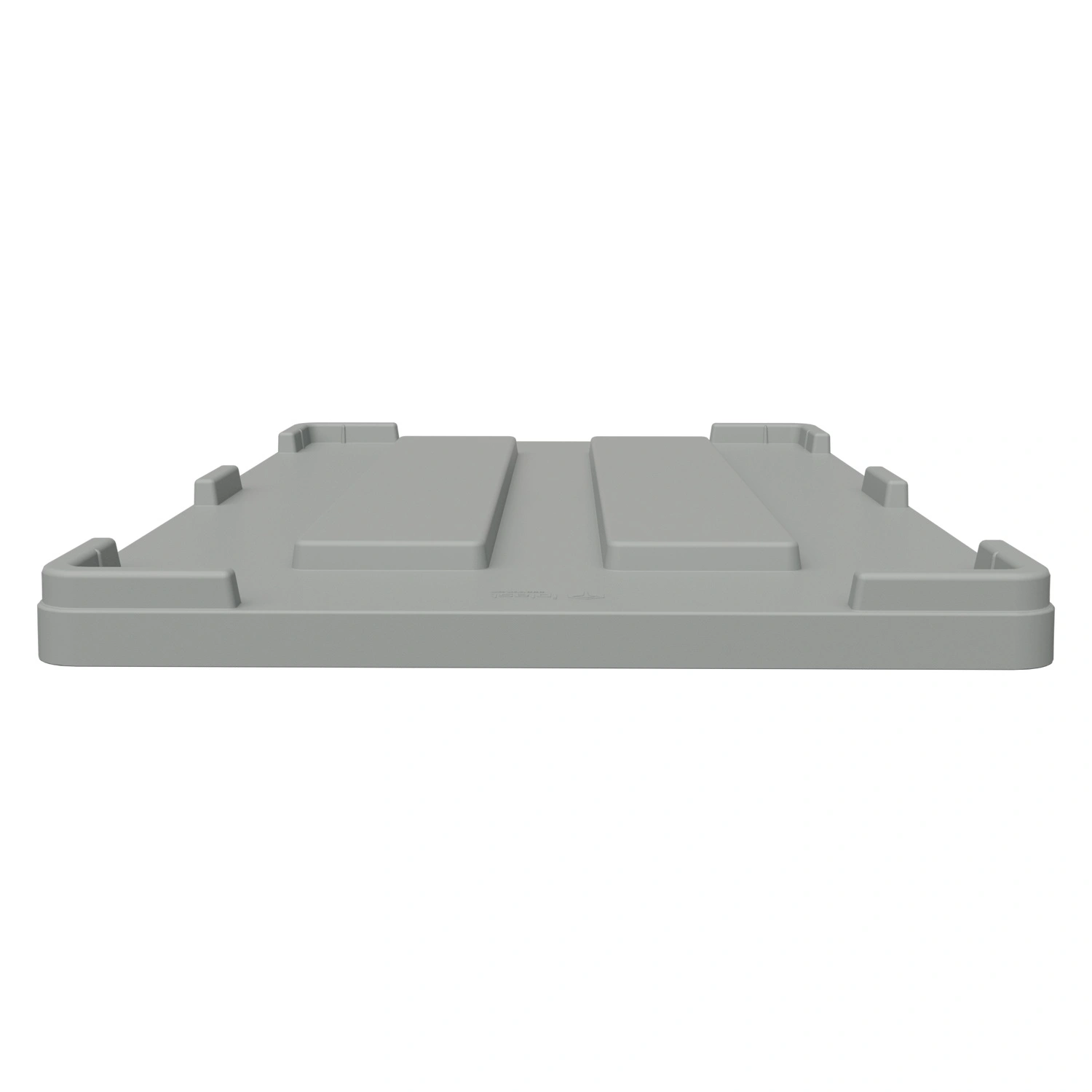 Крышка пластиковая 1215x815x75 мм iPlast светло-серая для большого контейнера iBOX 11.602