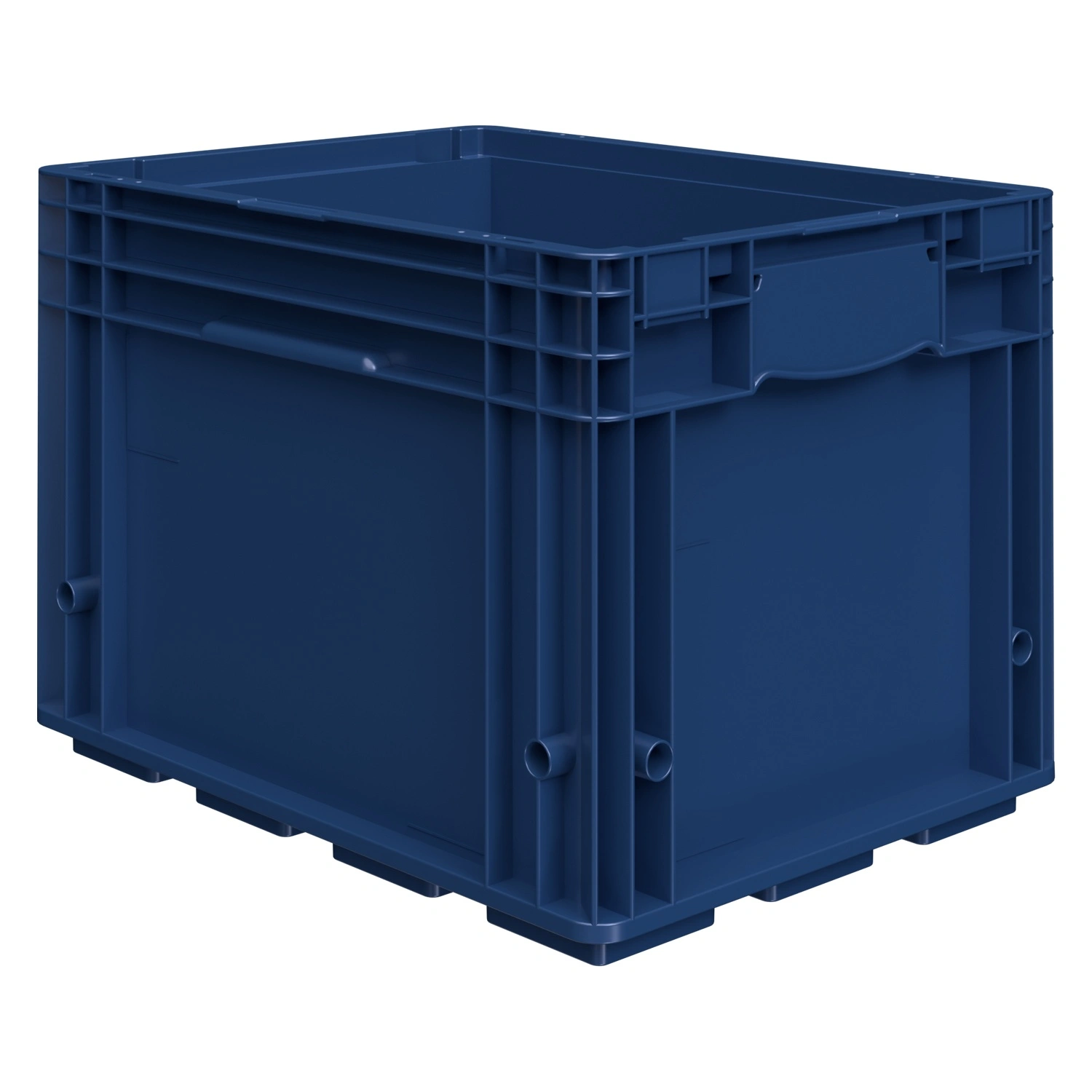 Ящик R-KLT 4329 396х297х280 мм iPlast синий индиго с усиленным дном